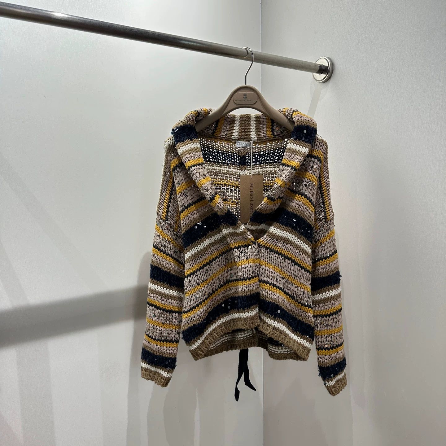 Brunello Cucinelli Brunello Cucinelli Striped Sweater S Women Size S / US 4 / IT 40 - 1 Thumbnail