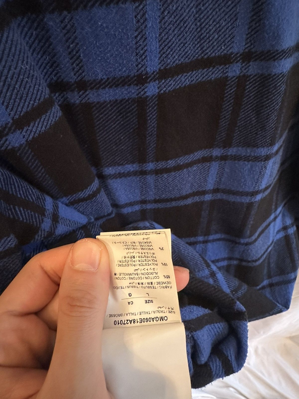 Off-White Off-White Plaid Shirt Size US L / EU 52-54 / 3 - 8 Thumbnail