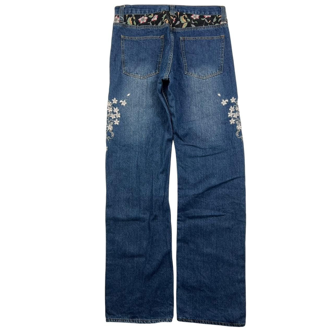 Japanese Brand Vintage Embroidered Koi Fish Japanese Denim Jeans - Waist 31 Size US 31 - 6 Thumbnail