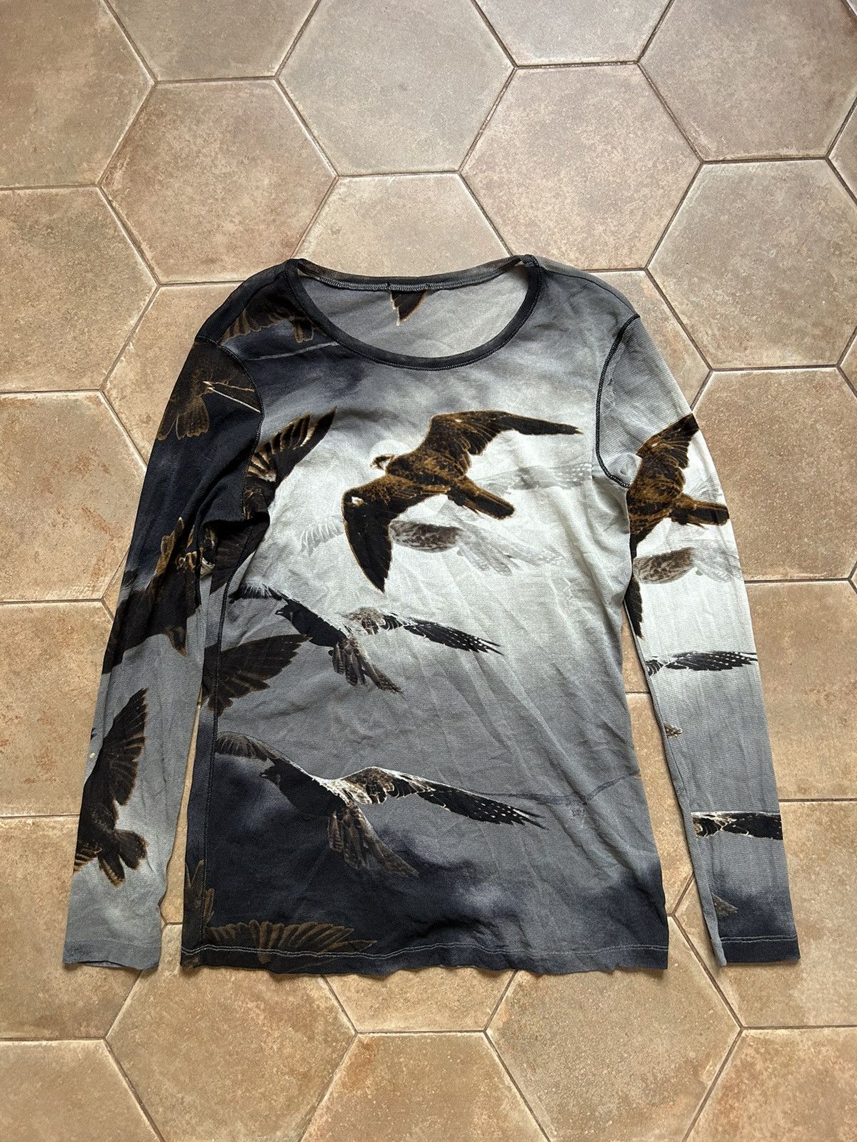 Japanese Brand Eagle shirt mesh long sleeve Size M / US 6-8 / IT 42-44 - 1 Thumbnail