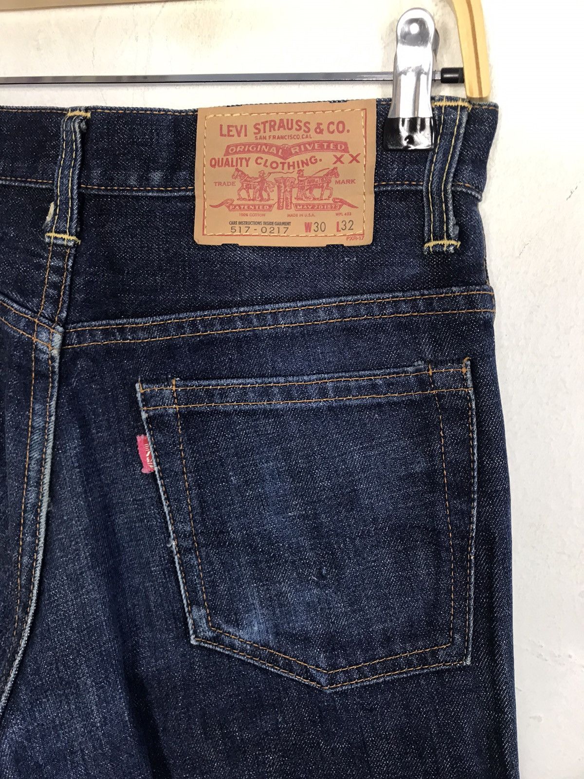 Levi's Vintage Clothing Levi's 90s Lot 517-0217 Indigo Denim Jeans Relaxed Tapered Size US 28 / EU 44 - 2 Thumbnail