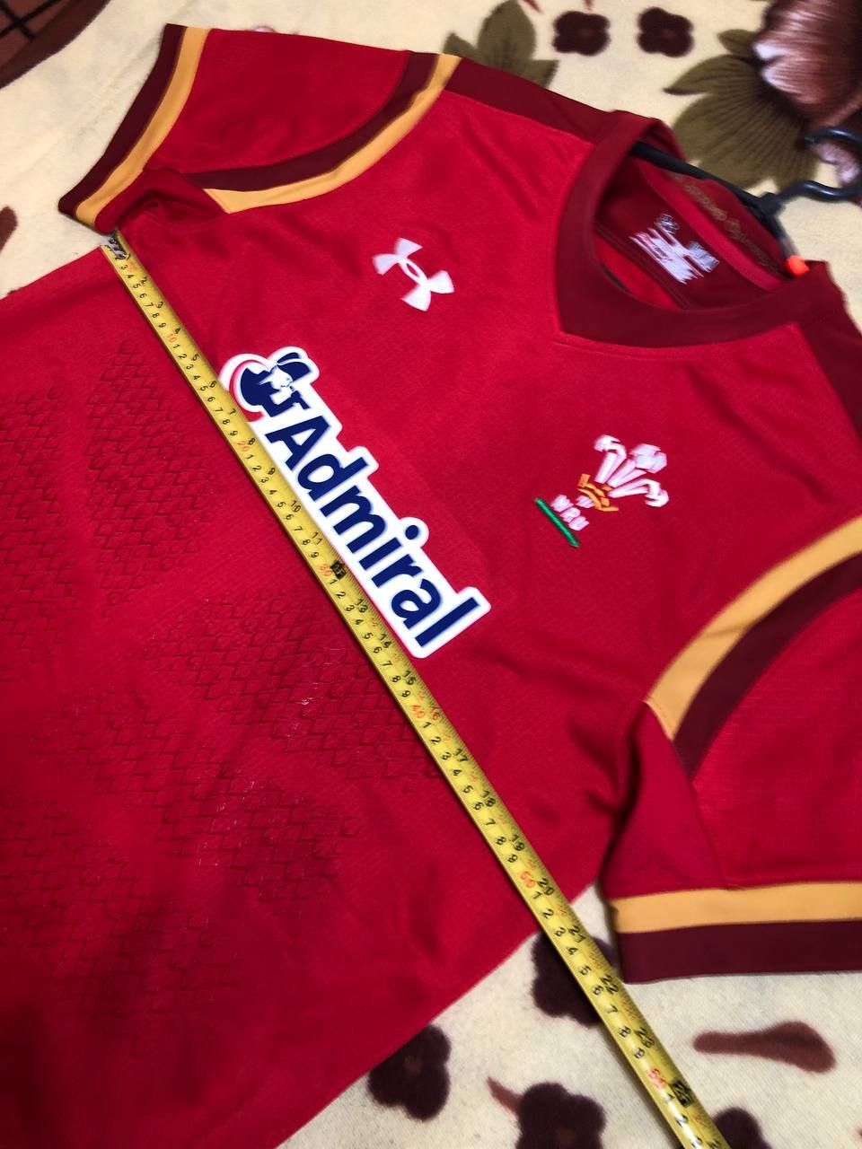 Under Armour WRU Wales National Rugby Under Armour Team Shirt Jersey Size US M / EU 48-50 / 2 - 6 Thumbnail