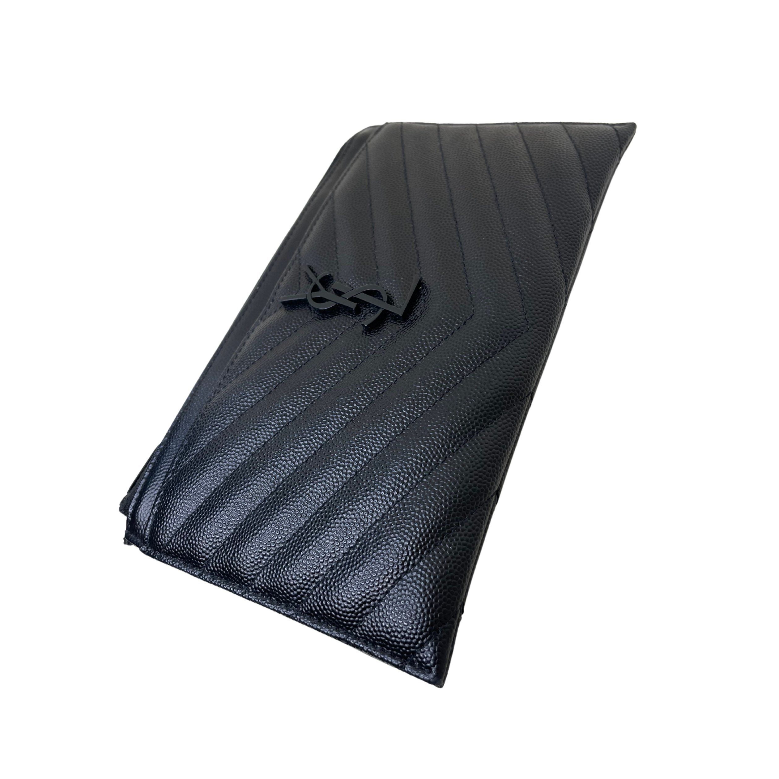 Saint Laurent Paris o1b1hav110325 Size: OS / Cassandre Matelasse Zipped Pouch Size ONE SIZE - 4 Thumbnail