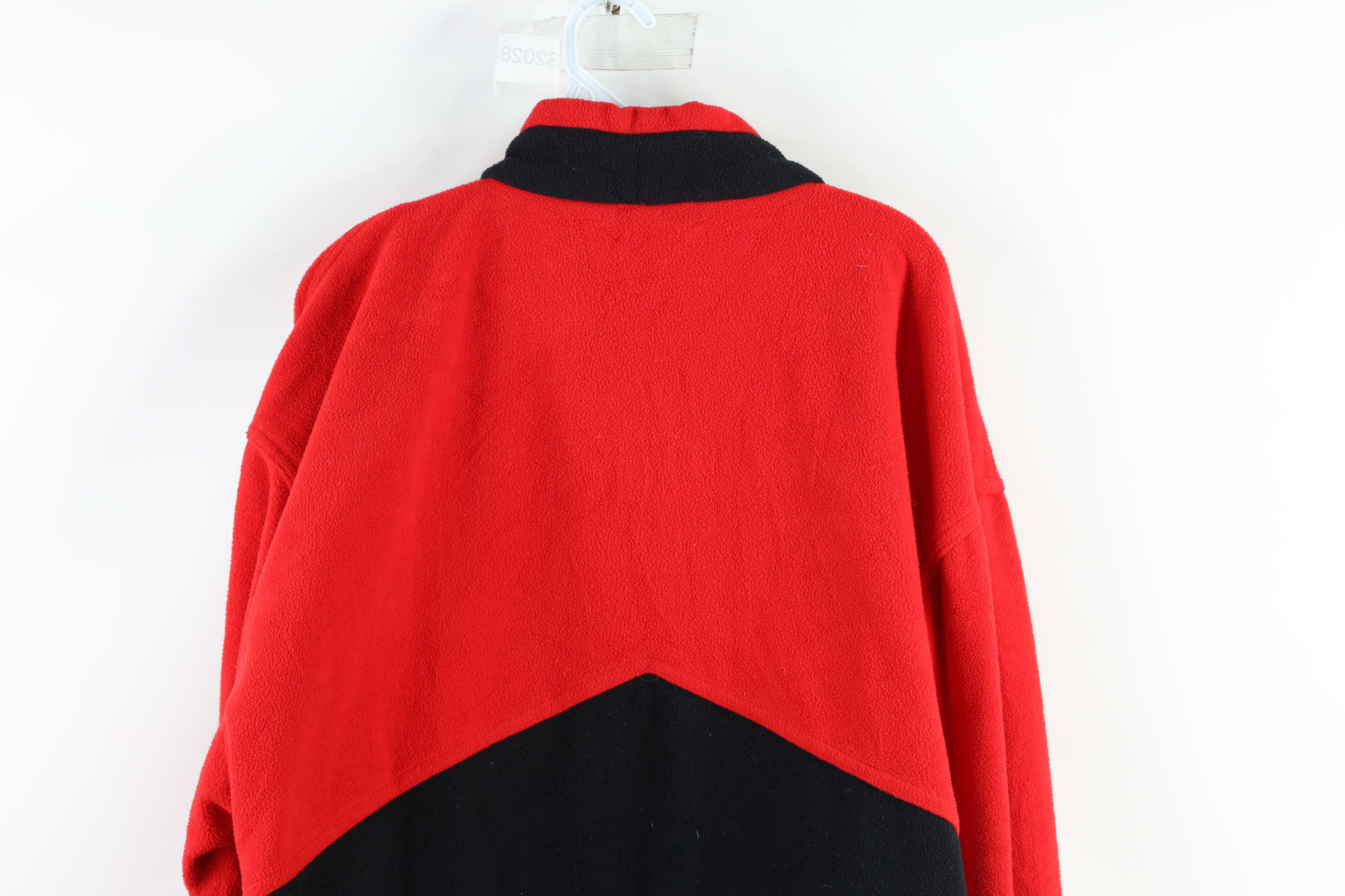 Marlboro × Vintage Vintage 90s Marlboro Spell Out Full Zip Fleece Jacket Red Size US XL / EU 56 / 4 - 9 Thumbnail