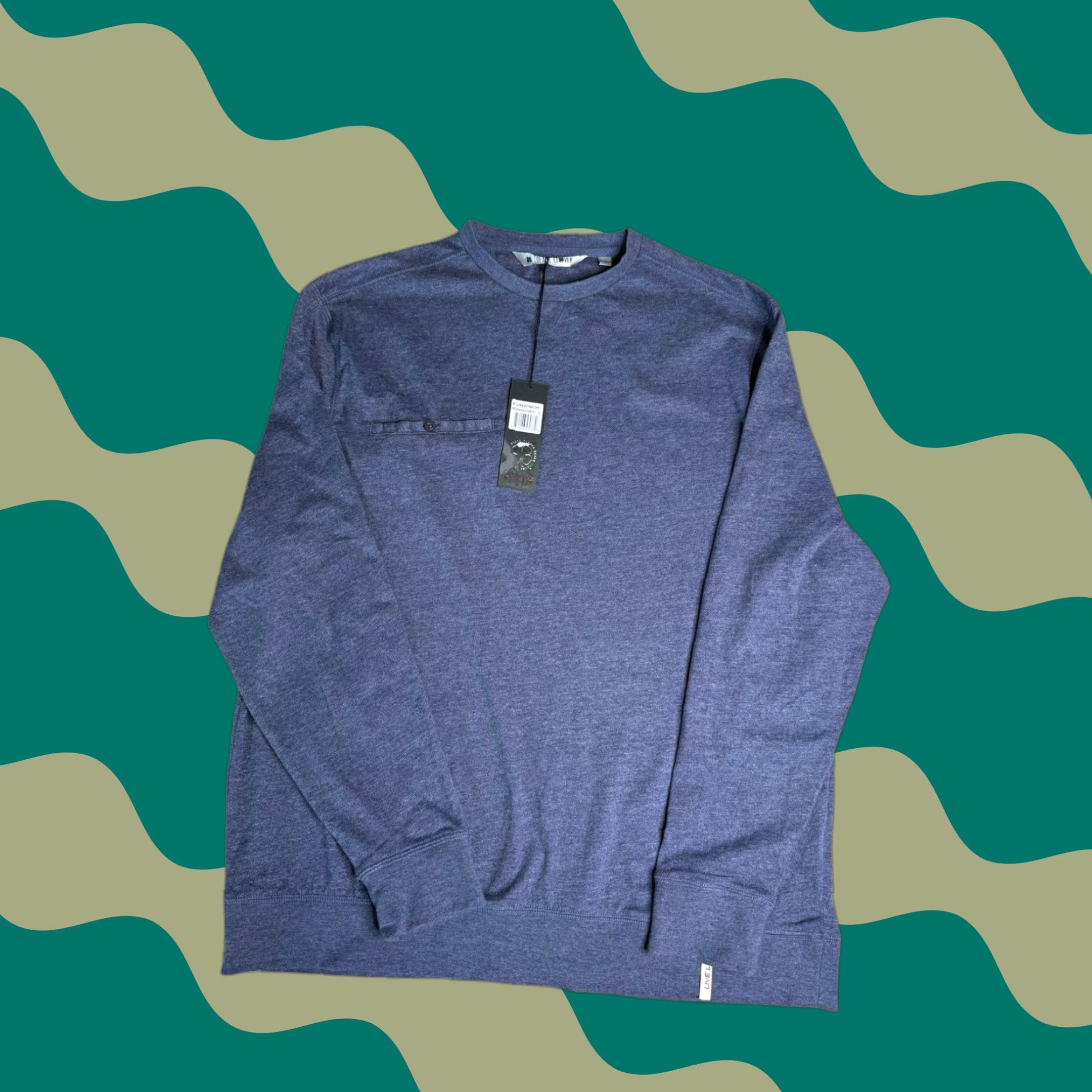 Vintage Black Clover Sweatshirt Crew Neck Long Sleeve Blue Mens Pullover Casual Pocket Live Lucky blue Size US L / EU 52-54 / 3 - 1 Thumbnail