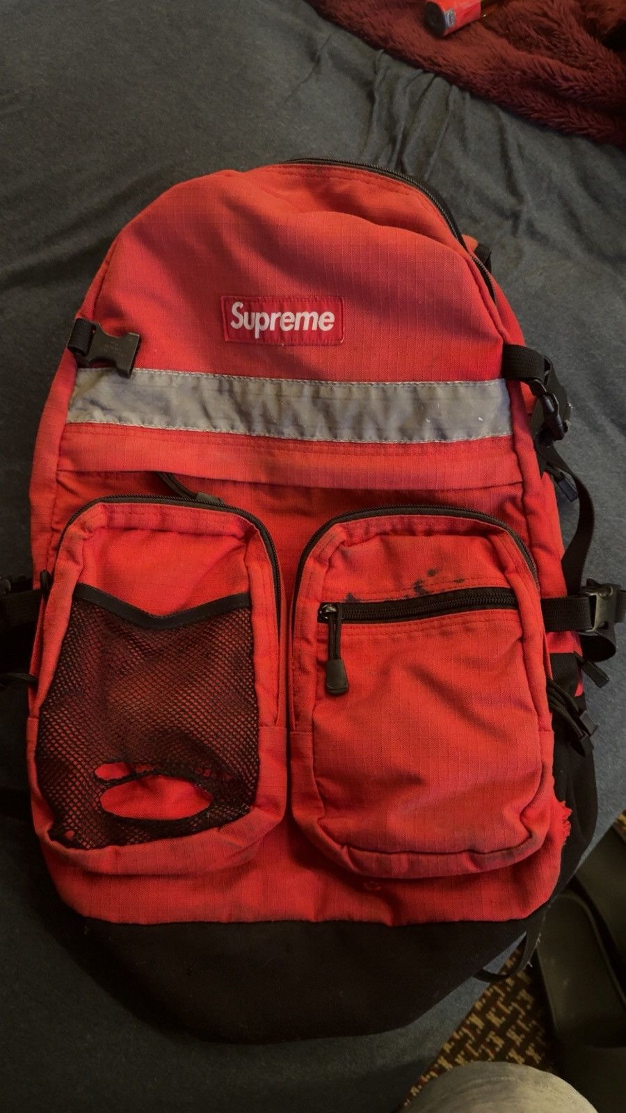 Supreme Supreme FW14 Hi-Vis Backpack 3M Cordura Bag Olive | Grailed