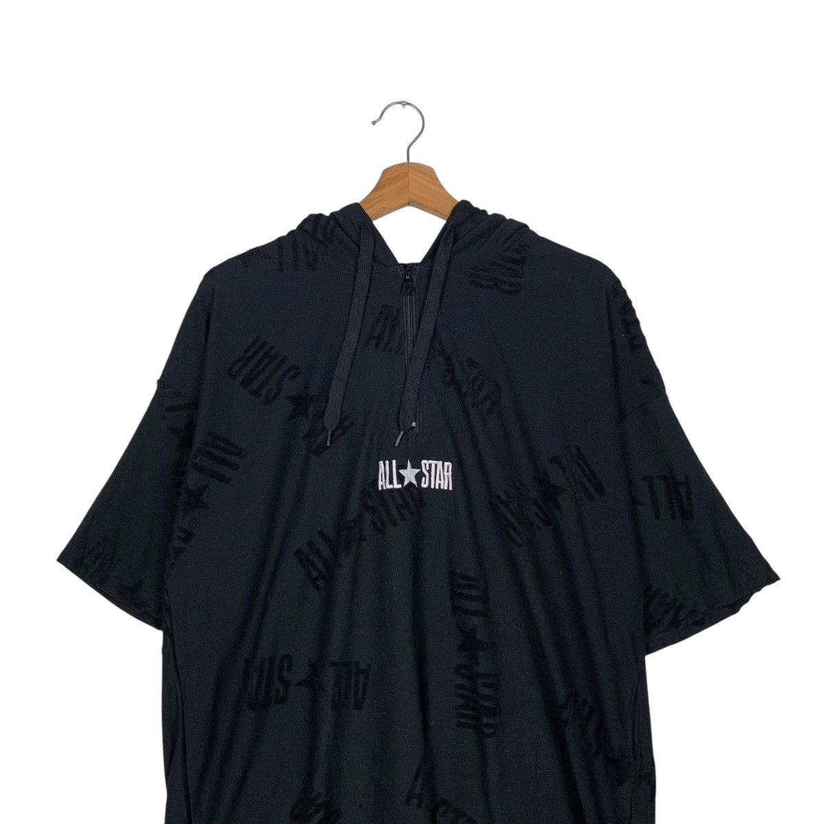 Converse CONVERSE All Star AllOver Logo Short Sleeve Hoodie #1618-C72 Size US L / EU 52-54 / 3 - 2 Thumbnail
