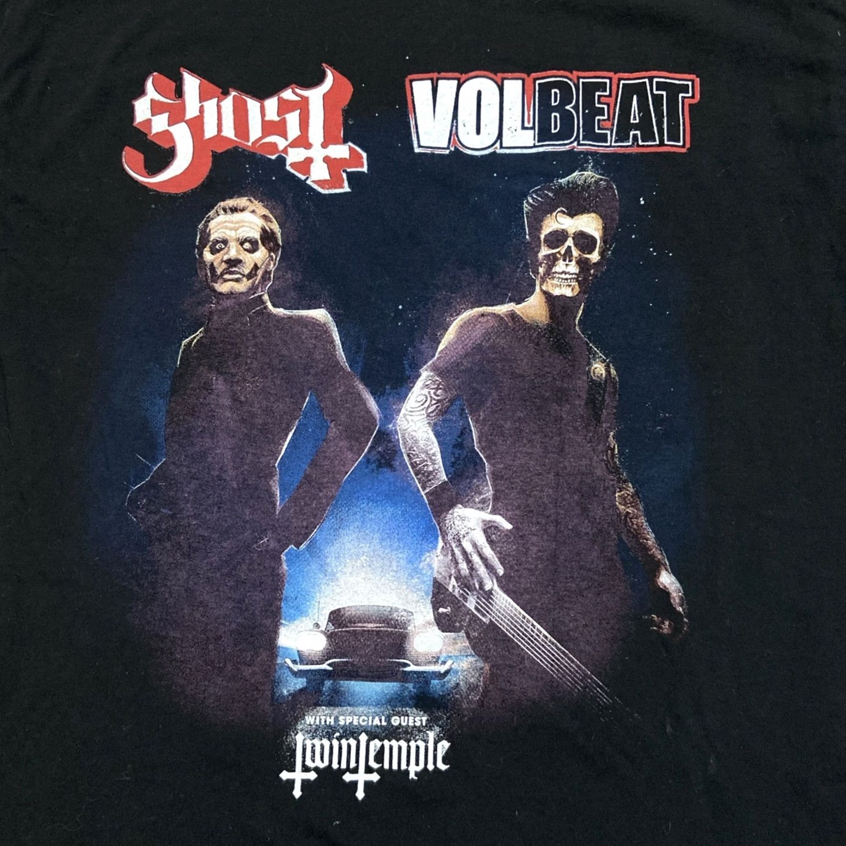 Gildan Ghost Band X Volbeat 2022 Tour Shirt M Black Graphic Print Crew Neck Short Sleeve T-Shirt Men Vintage No Size US M / EU 48-50 / 2 - 2 Thumbnail