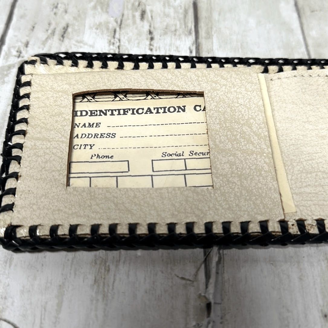 Vintage VINTAGE Leather Tooled Wallet / Bill Fold Unisex Wallet Brown Boat Design 8.5”x3.5” Mens Womens Boys Girls Size ONE SIZE - 4 Thumbnail