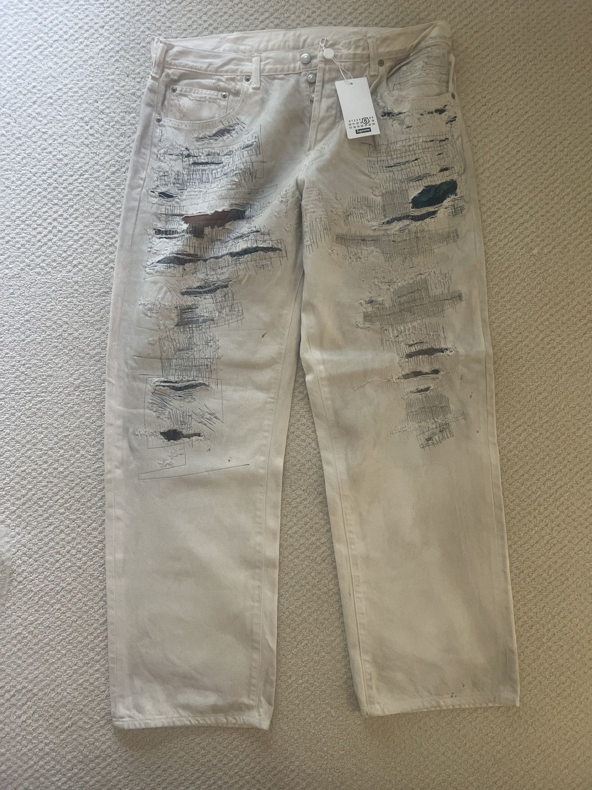 Distressed Loose Fit Selvedge Jean | Grailed