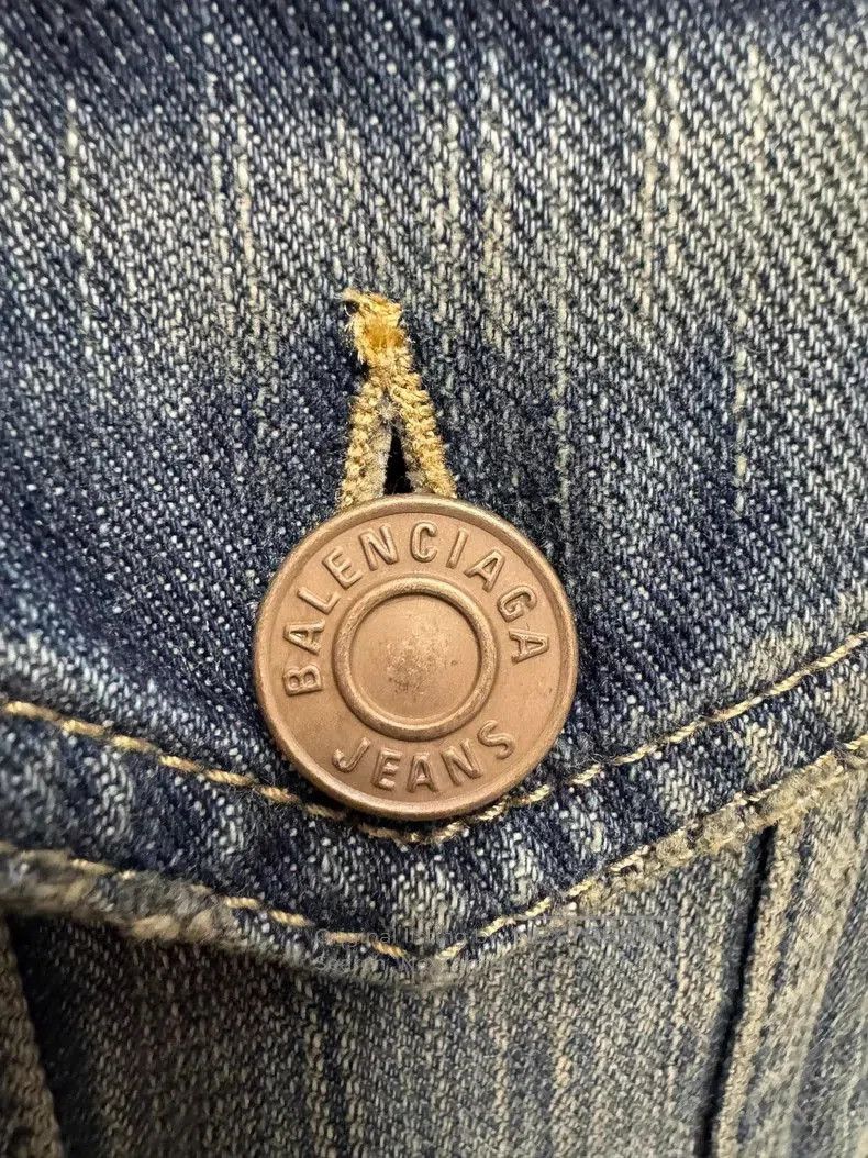 Balenciaga Balenciaga SS23 Logo Print Denim Jacket. Size US XS / EU 42 / 0 - 7 Thumbnail