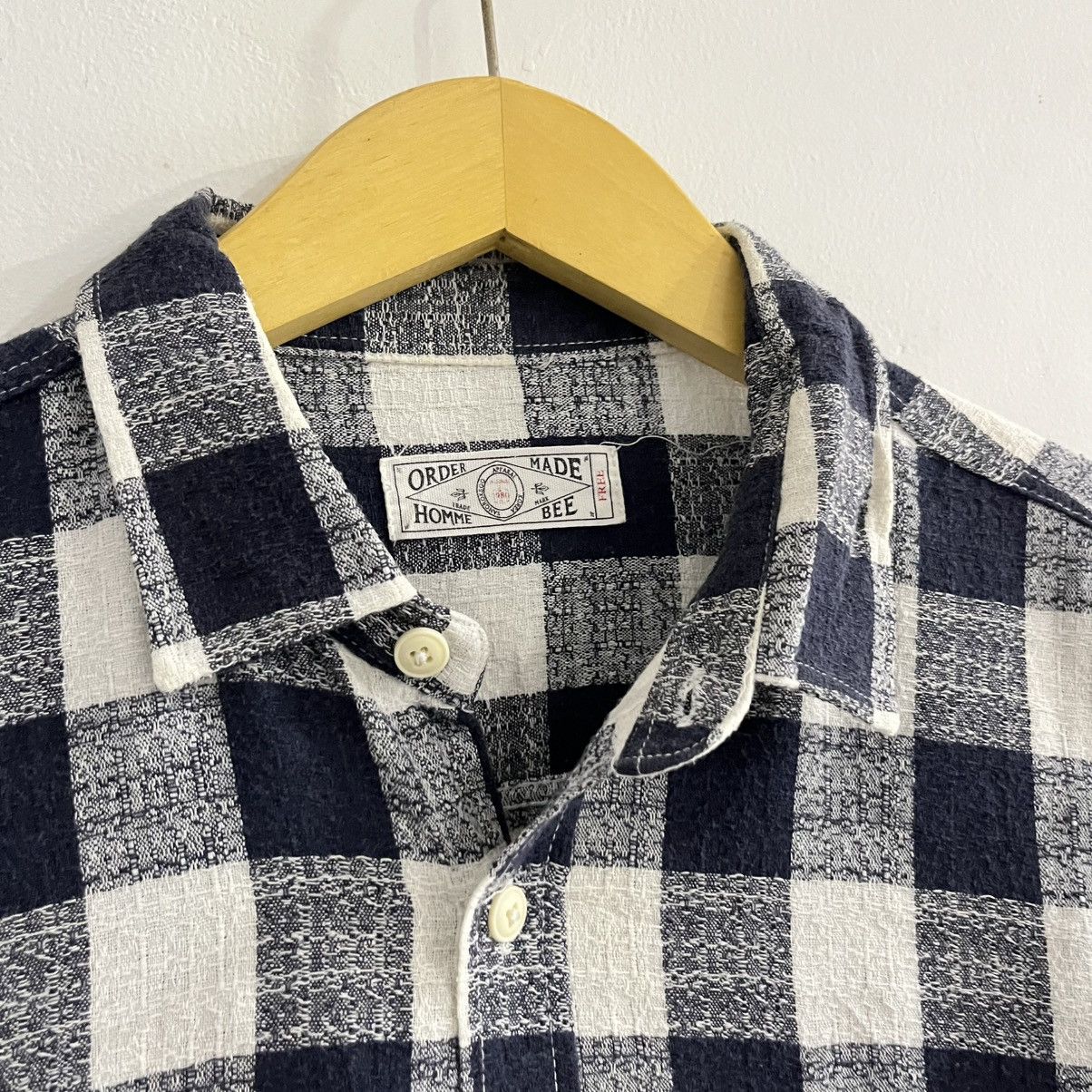 Japanese Brand Bee - Check Longslevee Shirt Size US L / EU 52-54 / 3 - 4 Thumbnail