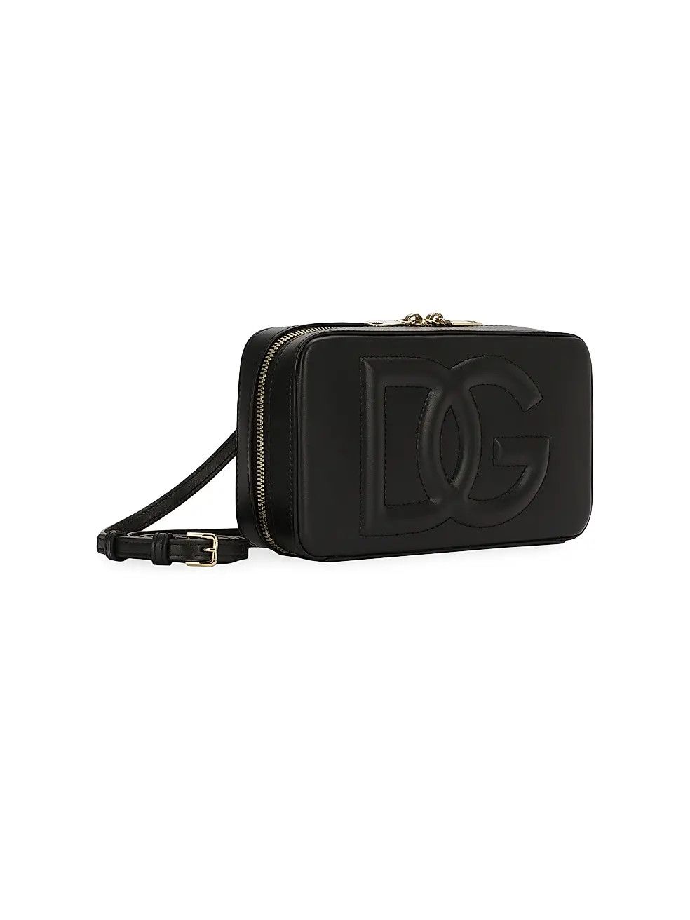 Dolce & Gabbana os11x1225 Size: OS / DG Logo Leather Shoulder Bag in Black Size ONE SIZE - 1 Thumbnail