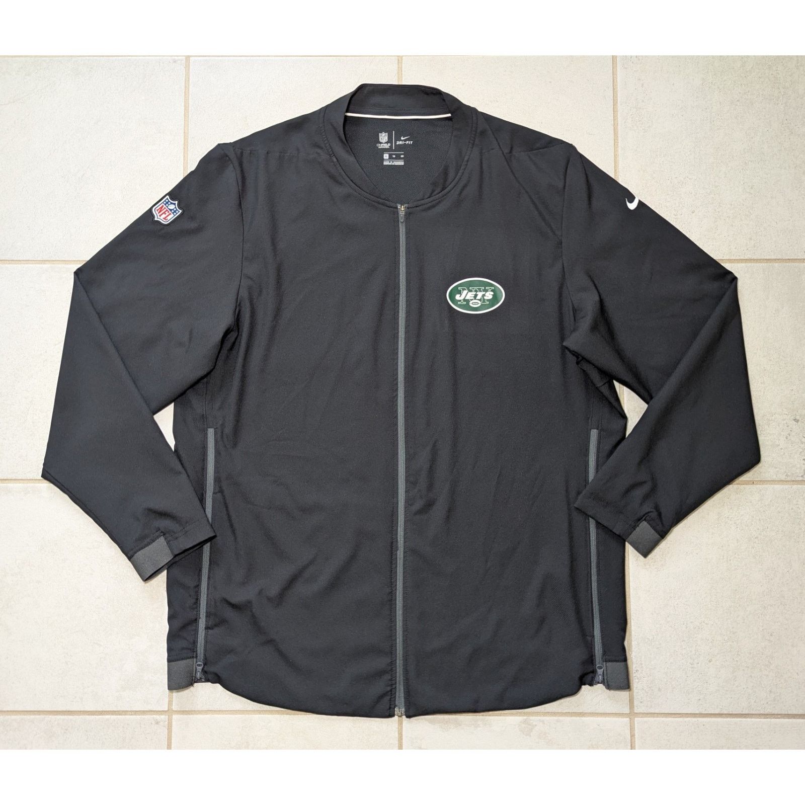 Nike Nike Men's XL New York Jets Team Issued Full Zip Jacket Size US XL / EU 56 / 4 - 1 Thumbnail