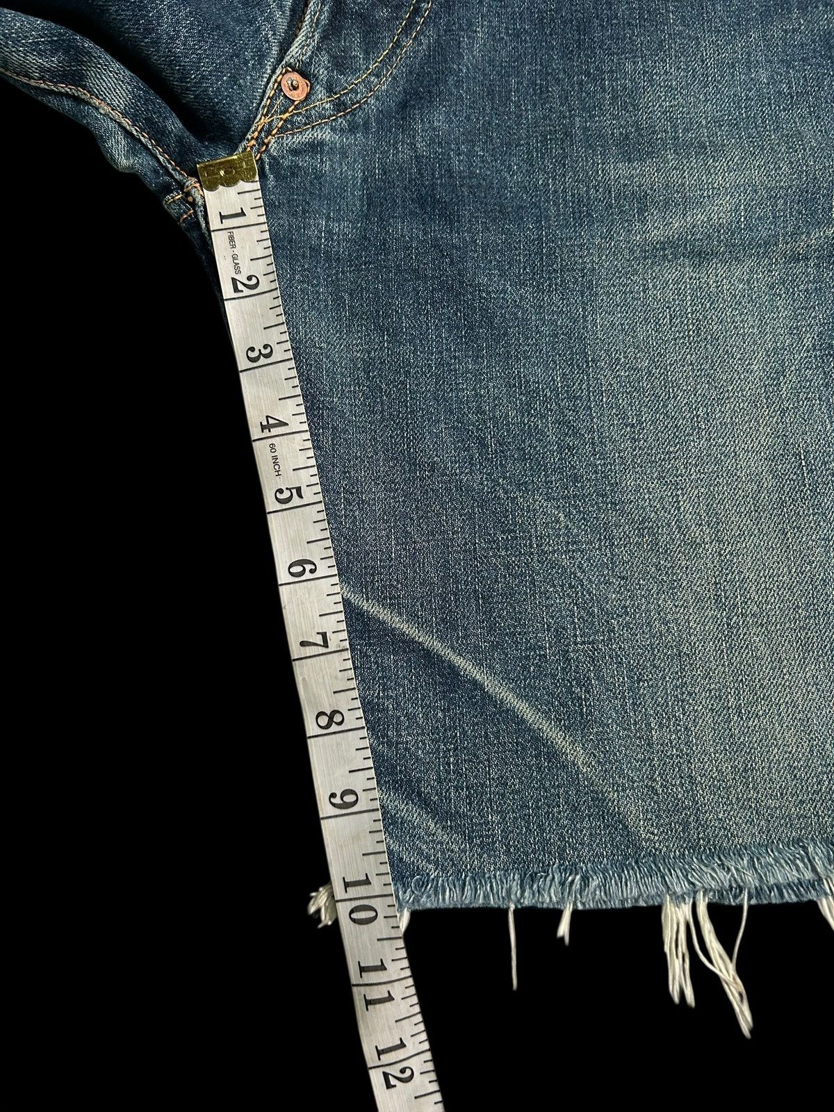 Japanese Brand × Kapital × Vintage Vintage EVIS Selvedge Distressed Short Denim Jeans Size US 28 / EU 44 - 18 Thumbnail