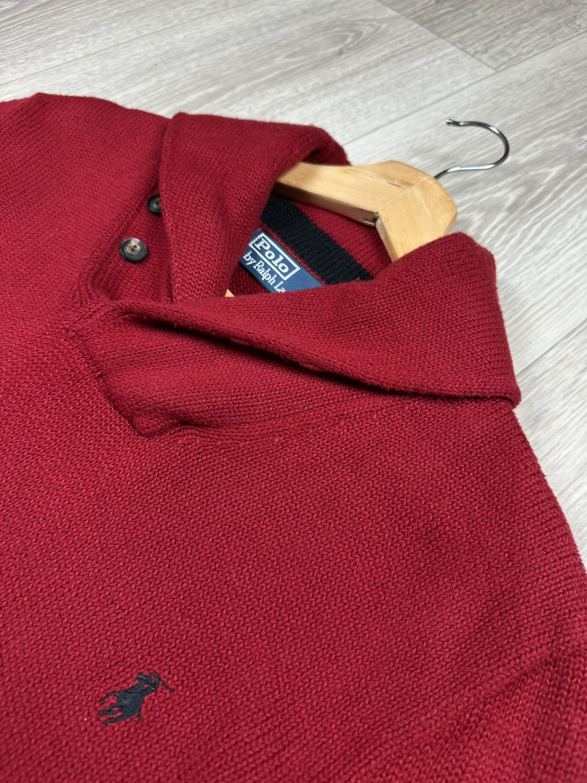 Polo Ralph Lauren Vintage Polo Ralph Lauren Red Cardigan Sweater Size S Size US S / EU 44-46 / 1 - 4 Thumbnail