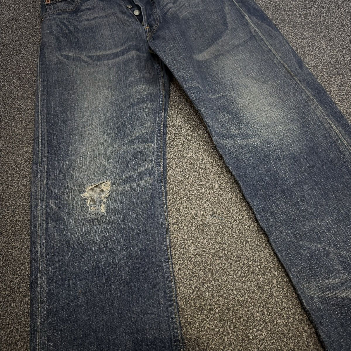 Engineered Garments × Levi's 🇯🇵 Vintage Y2K Levis 501 Stone Wash Blue Distressed Denim W30 Size US 30 / EU 46 - 4 Thumbnail