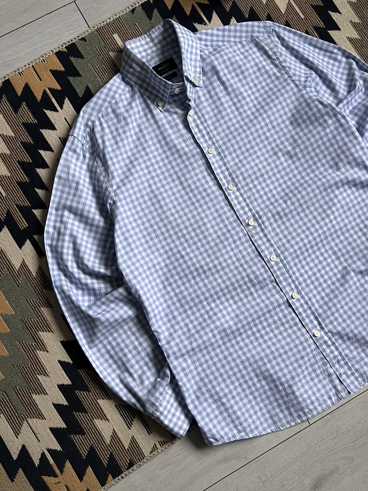 Hackett Hackett London Button Up Luxury Shirt Size US L / EU 52-54 / 3 - 2 Thumbnail