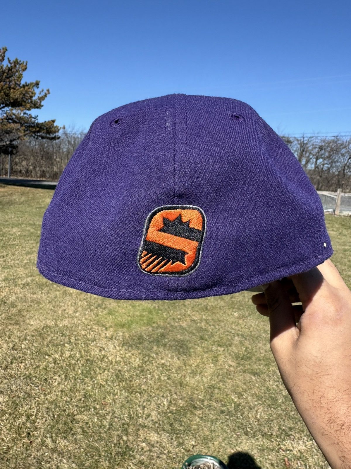 New Era Phoenix Suns NBA New Era 59Fifty Purple Fitted Hat Logo 7 Size ONE SIZE - 6 Thumbnail