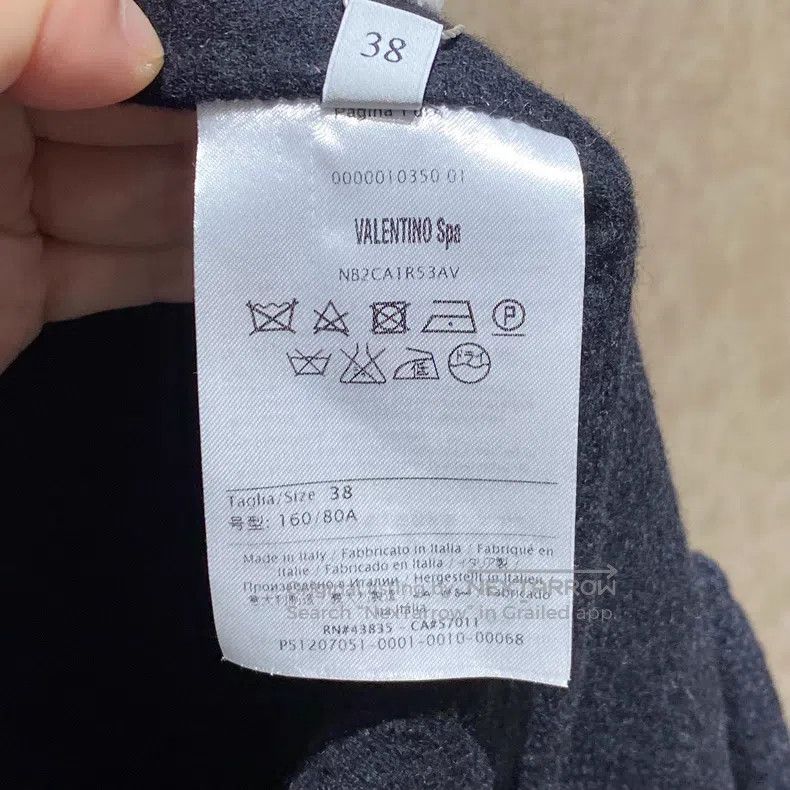 Valentino Valentino Black and white plaid reversible wool wool woole Size XS / US 0-2 / IT 36-38 - 4 Thumbnail