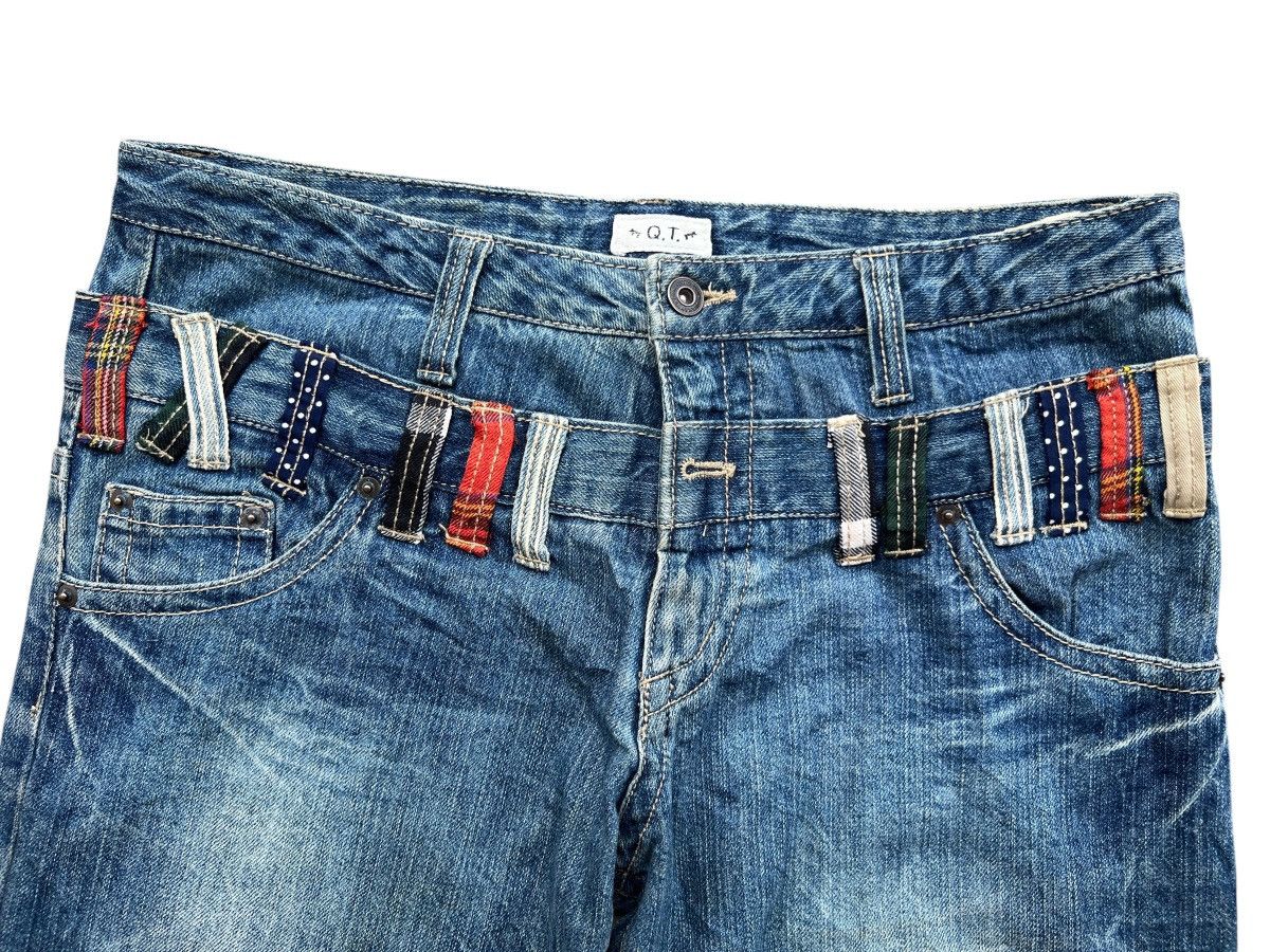 Japanese Brand QT Faded Double Waist Straight Denim Jeans 33x31 Size US 33 - 6 Thumbnail