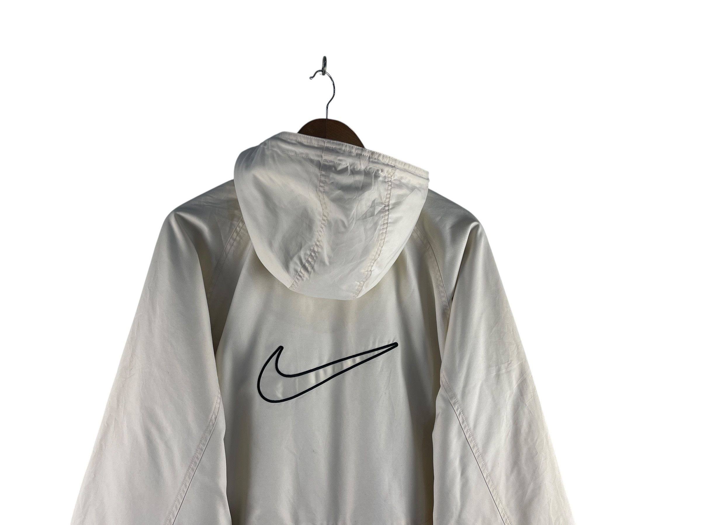 Nike Vintage Nike Big Swoosh Hooded Windbreaker Jacket Size US M / EU 48-50 / 2 - 11 Thumbnail