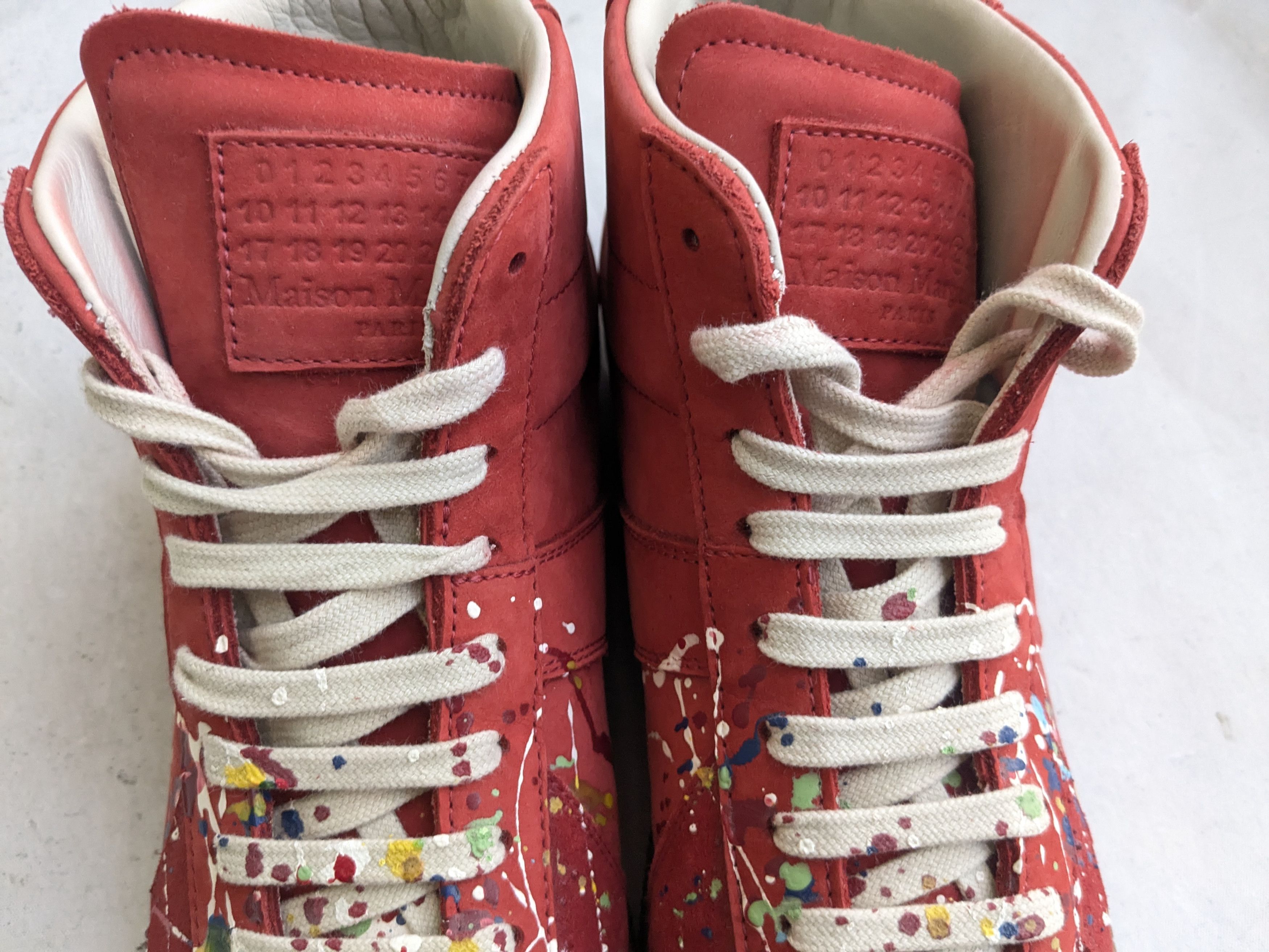 Maison Margiela Maison Margiela GAT Replica Red Paint Splatter 9 42 Size US 9 / EU 42 - 4 Thumbnail
