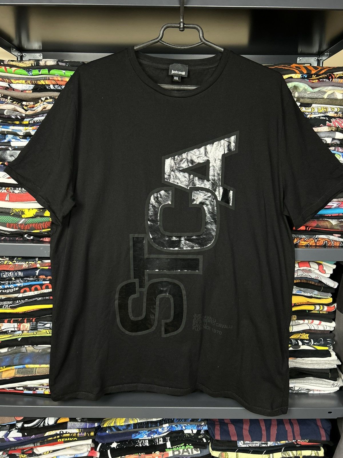 Just Cavalli Just Cavalli T shirt logo 3XL Size US XXL / EU 58 / 5 - 1 Thumbnail