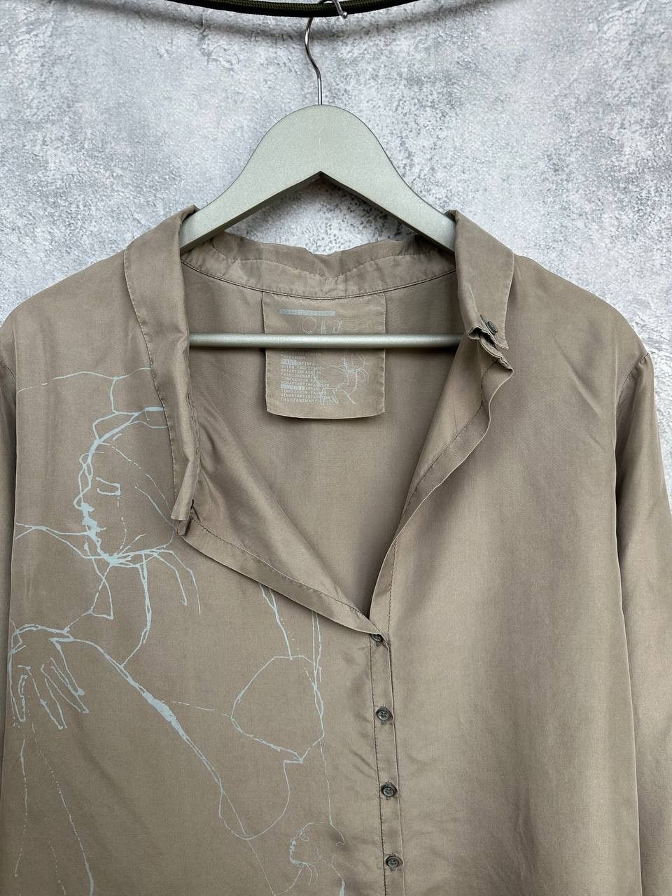 Annette Gortz Annette Görtz Gina Silk Shirt Dress Abstract Print LS Size M / US 6-8 / IT 42-44 - 4 Thumbnail