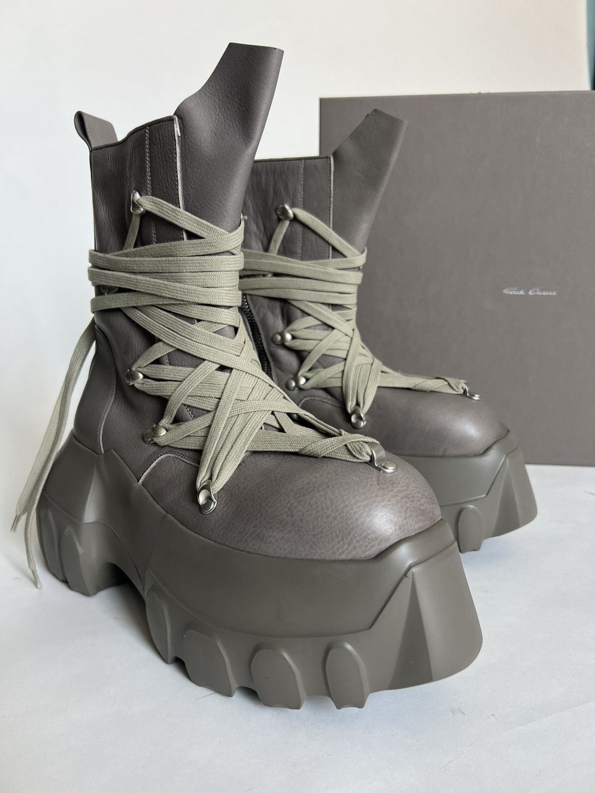 Rick Owens ss25 Hollywood megalaced mega tractor boots