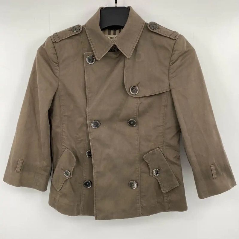 Burberry Burberry Women's Khaki Cotton Winter Jacket Size S / US 4 / IT 40 - 1 Thumbnail