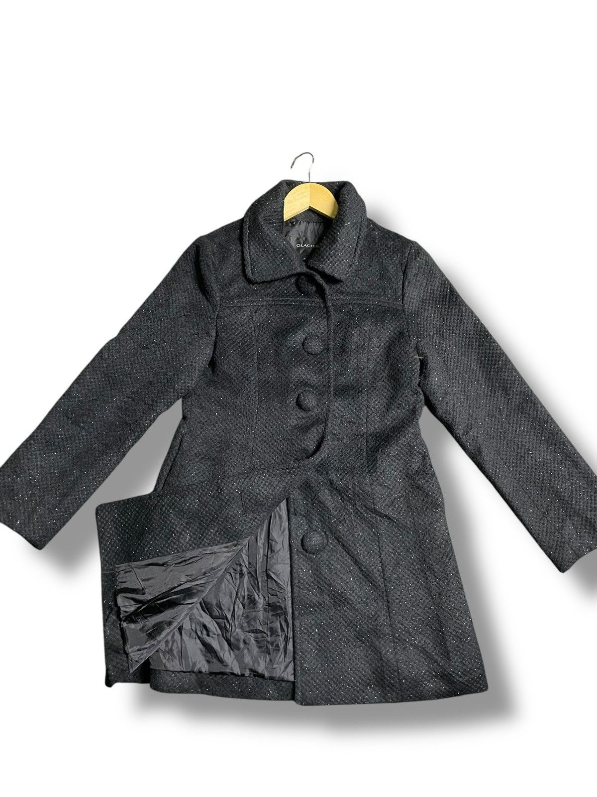 Japanese Brand × Vintage Glacier Tweed Jacket Black (25) Size US S / EU 44-46 / 1 - 4 Thumbnail