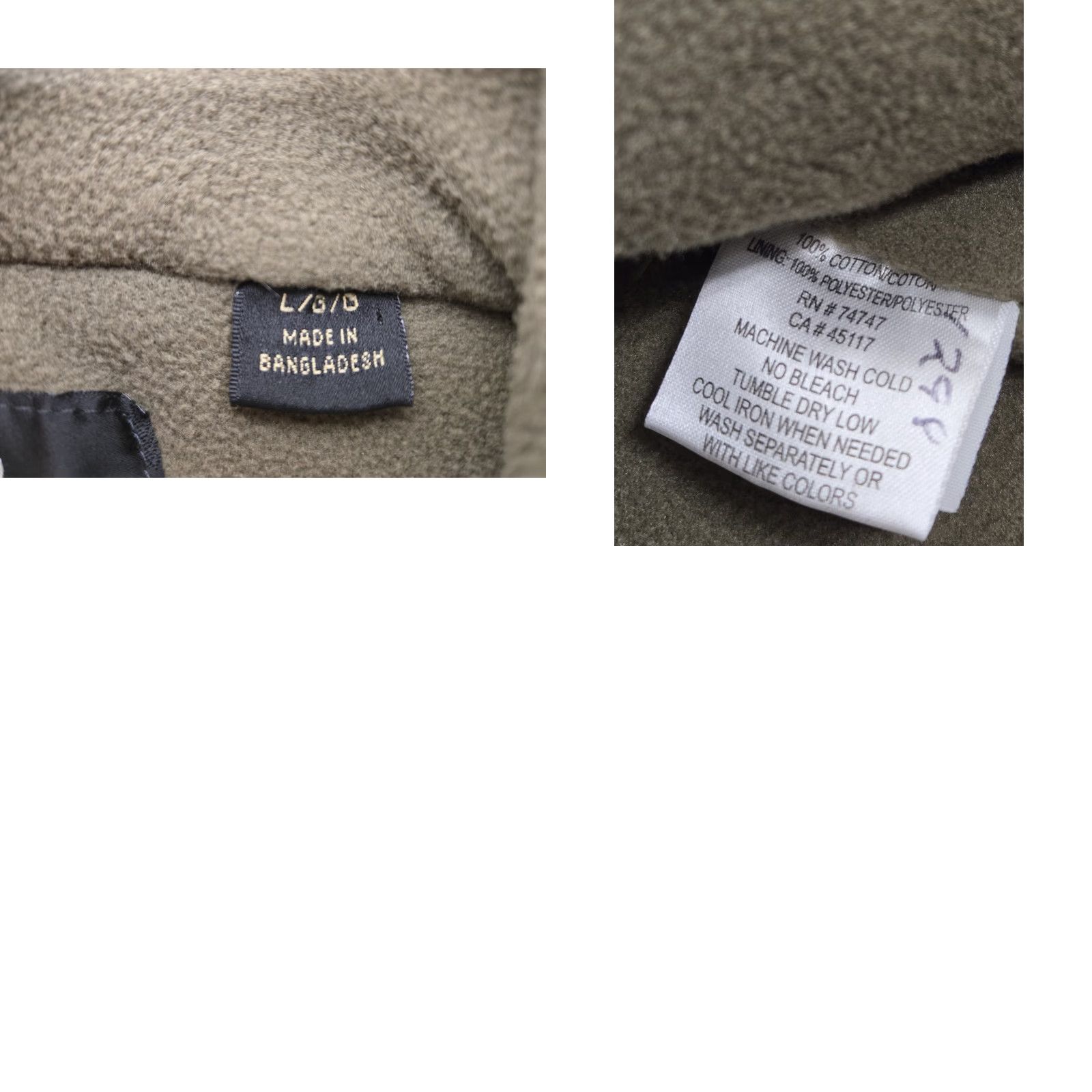 Vintage VINTAGE RedHead Utility Vest Mens Large Lined Fleece Tan Khaki Beige Cotton Canvas Zippered Pockets-Field Shirt/Coat Styled Size US L / EU 52-54 / 3 - 9 Thumbnail