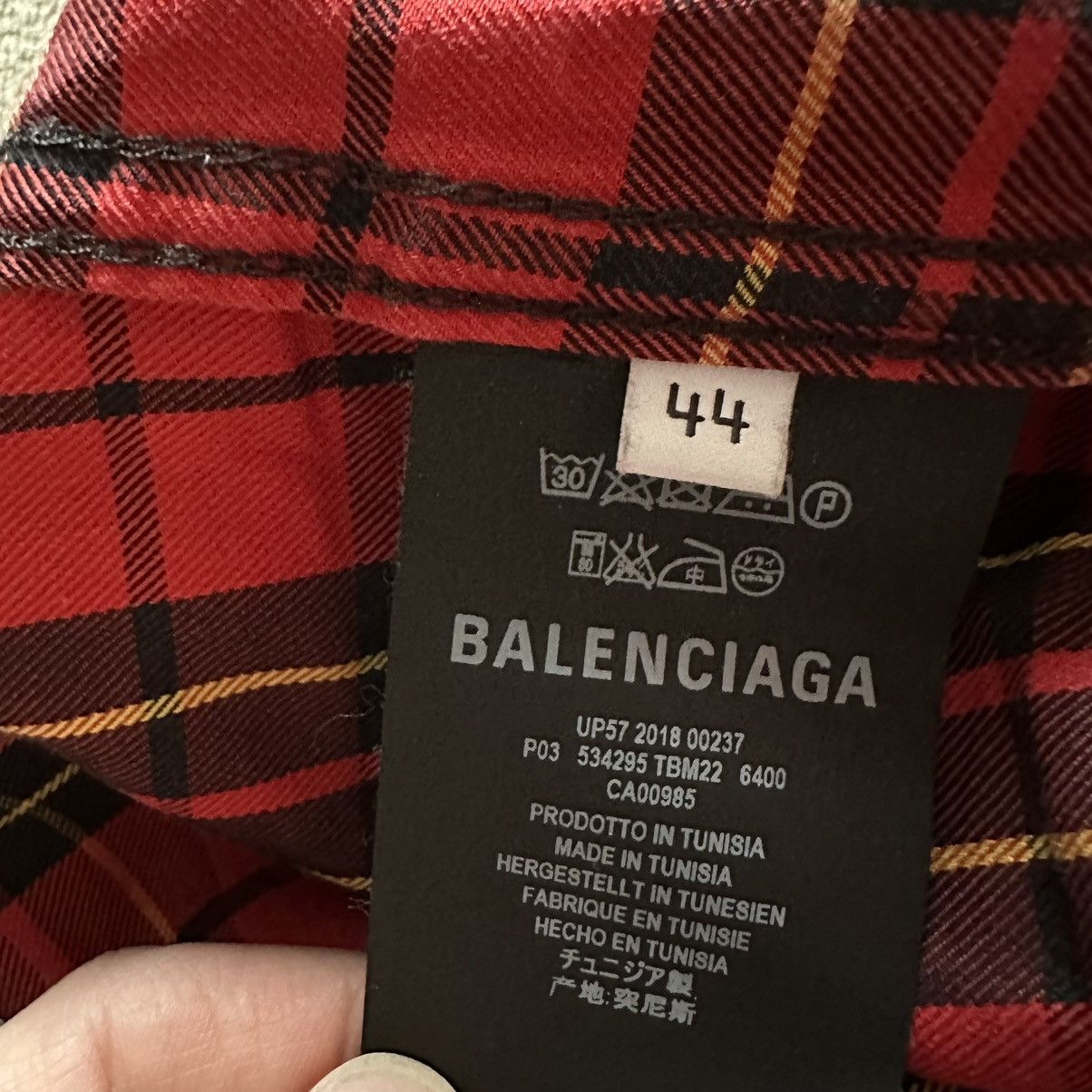 Balenciaga Balenciaga Checkered Pajama Pants Size US 33 - 5 Thumbnail