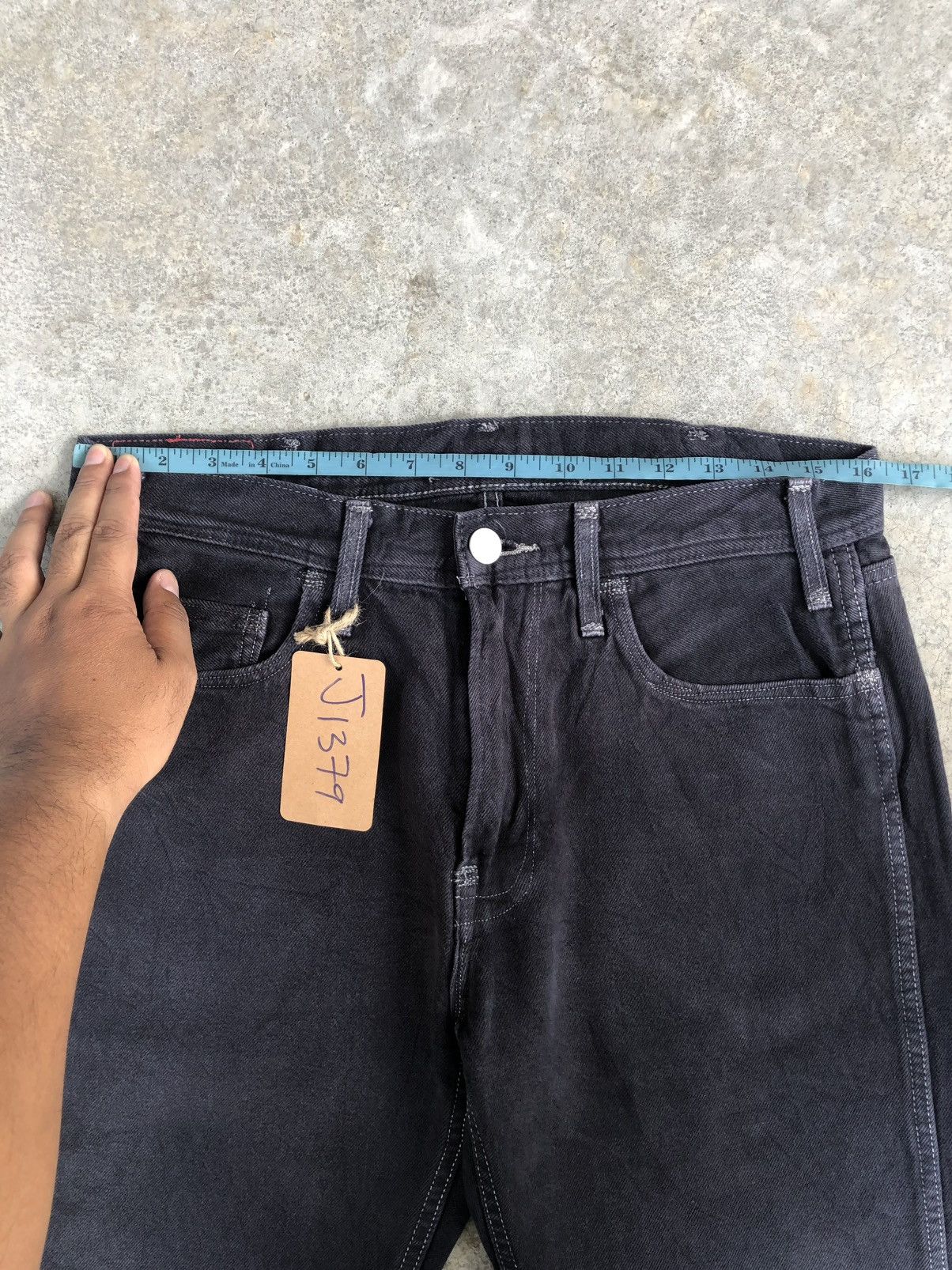 Levi's Levis Red 502 Single R White Stitch Distressed Jeans Size US 32 / EU 48 - 21 Thumbnail