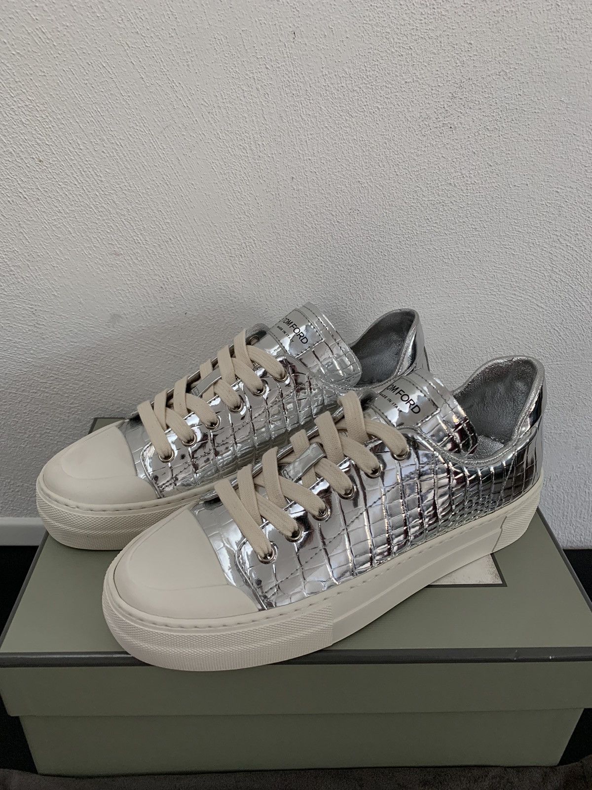 Tom Ford Tom Ford Leather Sneakers Size US 7 / IT 37 - 1 Thumbnail