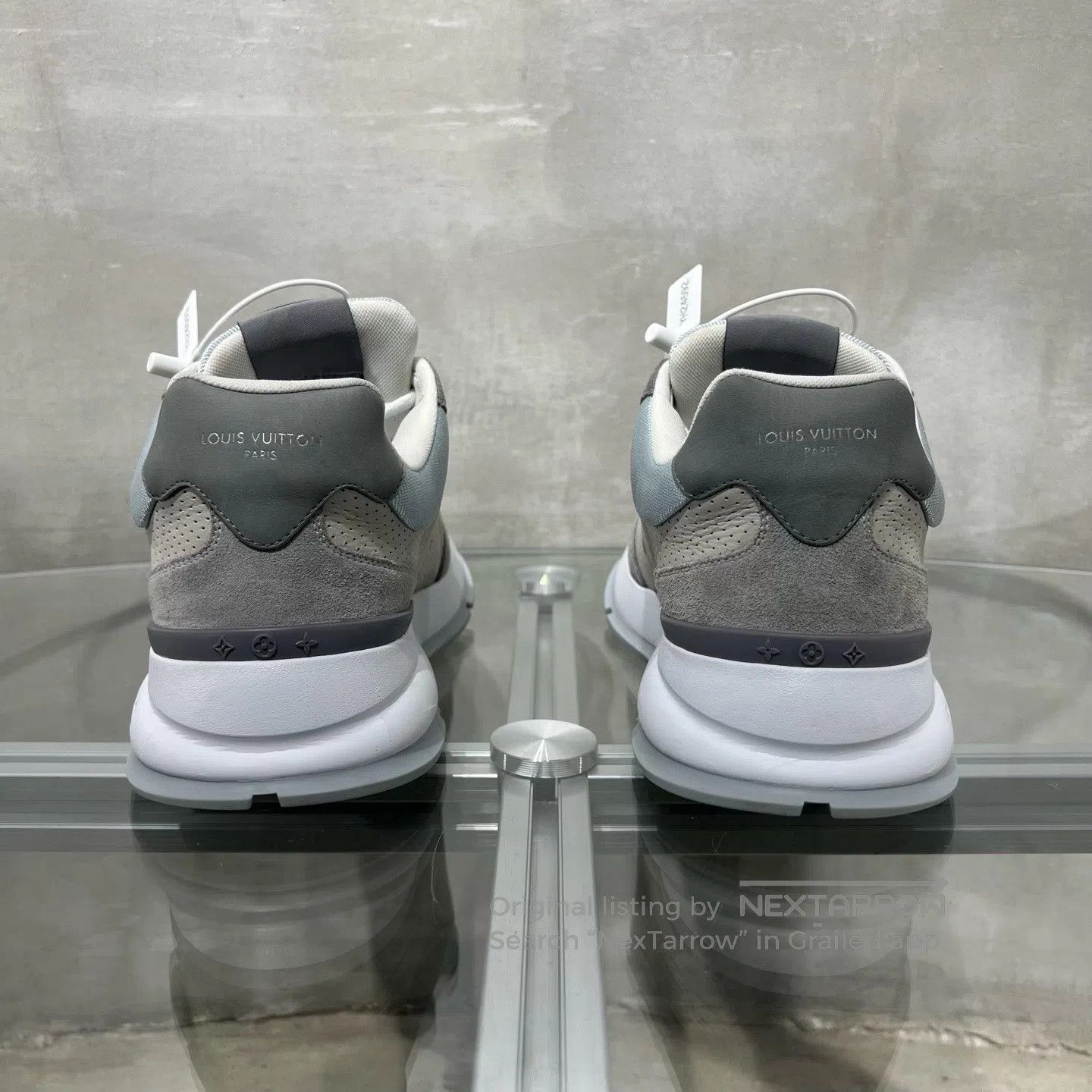 Louis Vuitton Louis Vuitton Classic gray velvet sneakers Size US 8 / EU 41 - 6 Thumbnail
