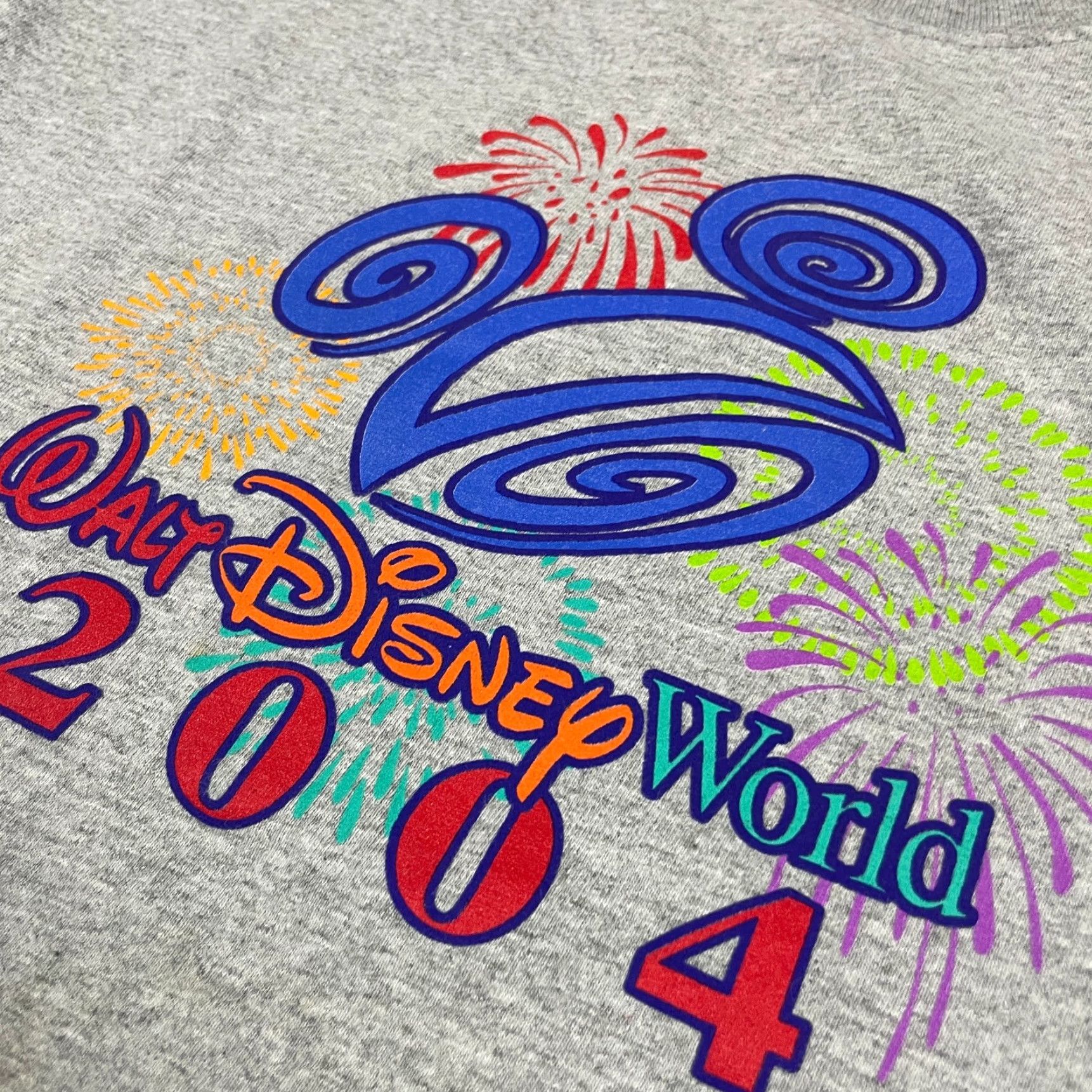 Disney Disney T-shirt Men Adult Large Gray Mickey Mouse Walt Disney World Theme Logo Crew Neck Short Sleeve Shirt Size US L / EU 52-54 / 3 - 4 Thumbnail