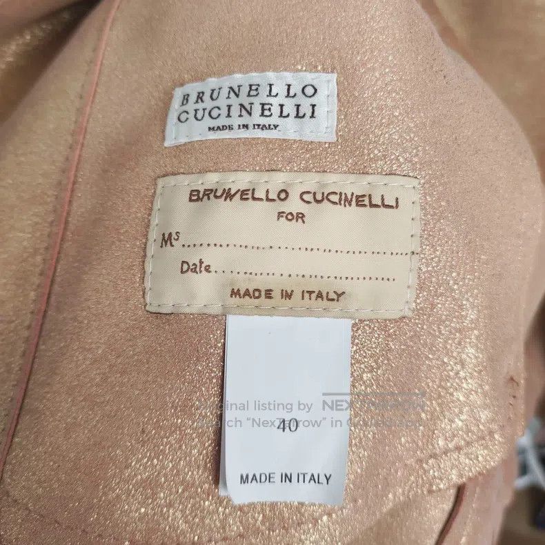 Brunello Cucinelli Brunello Cucinelli Cherry Blossom Pink Diagonal Zip Leathe Size XS / US 0-2 / IT 36-38 - 3 Thumbnail