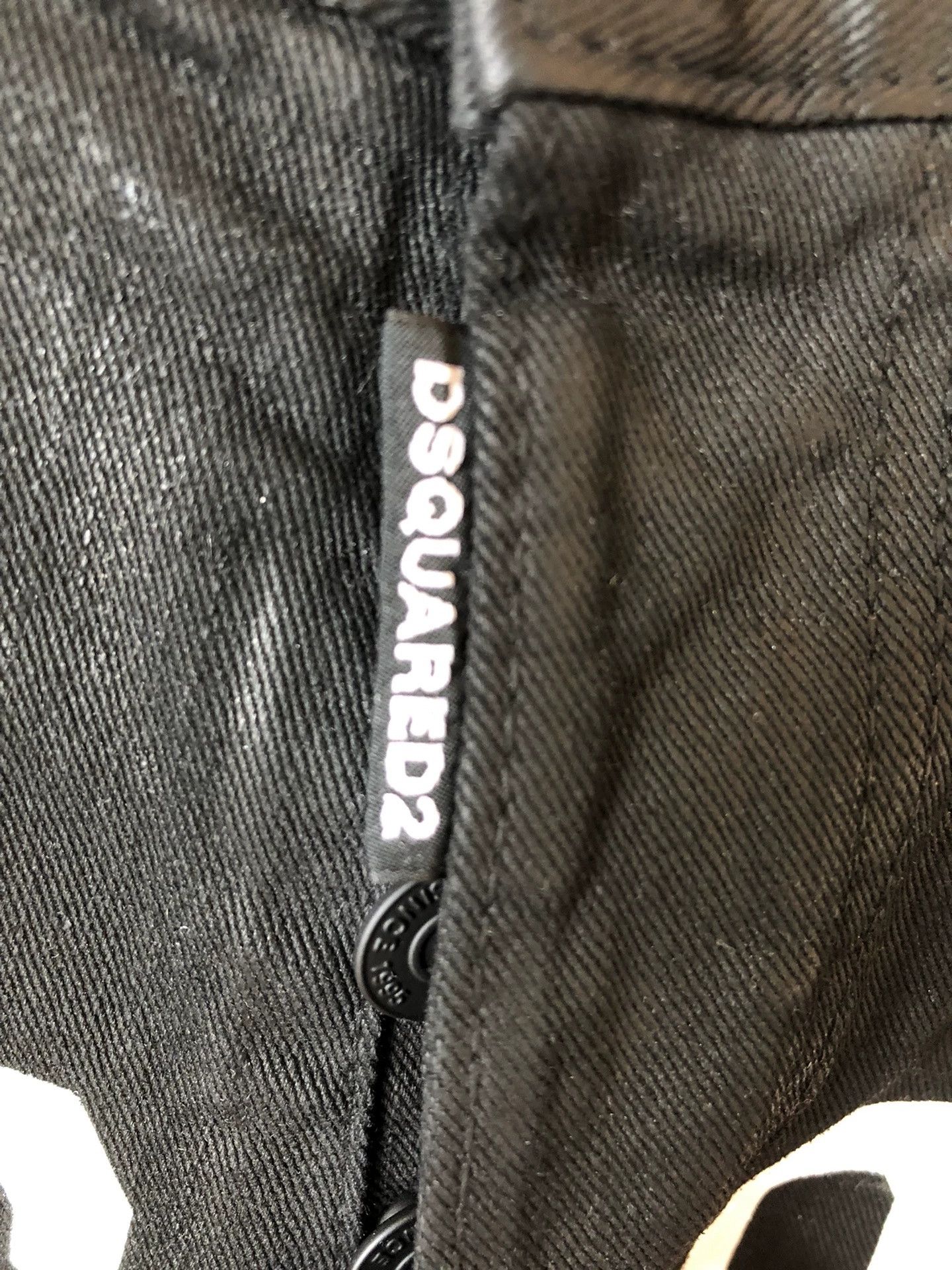 Dsquared2 Dsquared2 Black Slogan Skinny Jeans Size US 28 / EU 44 - 6 Thumbnail