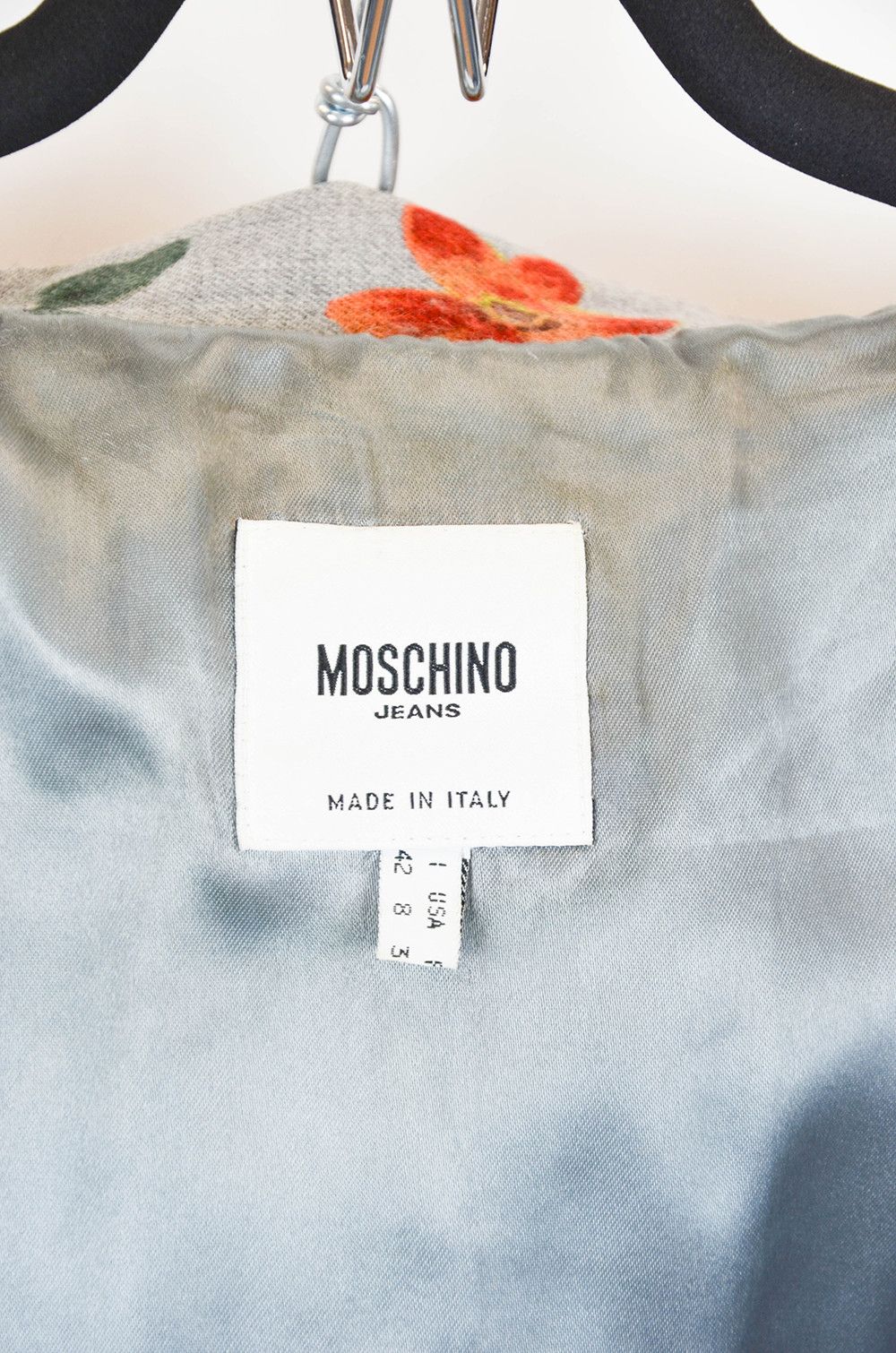 Moschino Moschino Jeans Floral Zip Jacket with Crochet Trim - IT42 Size M / US 6-8 / IT 42-44 - 7 Thumbnail