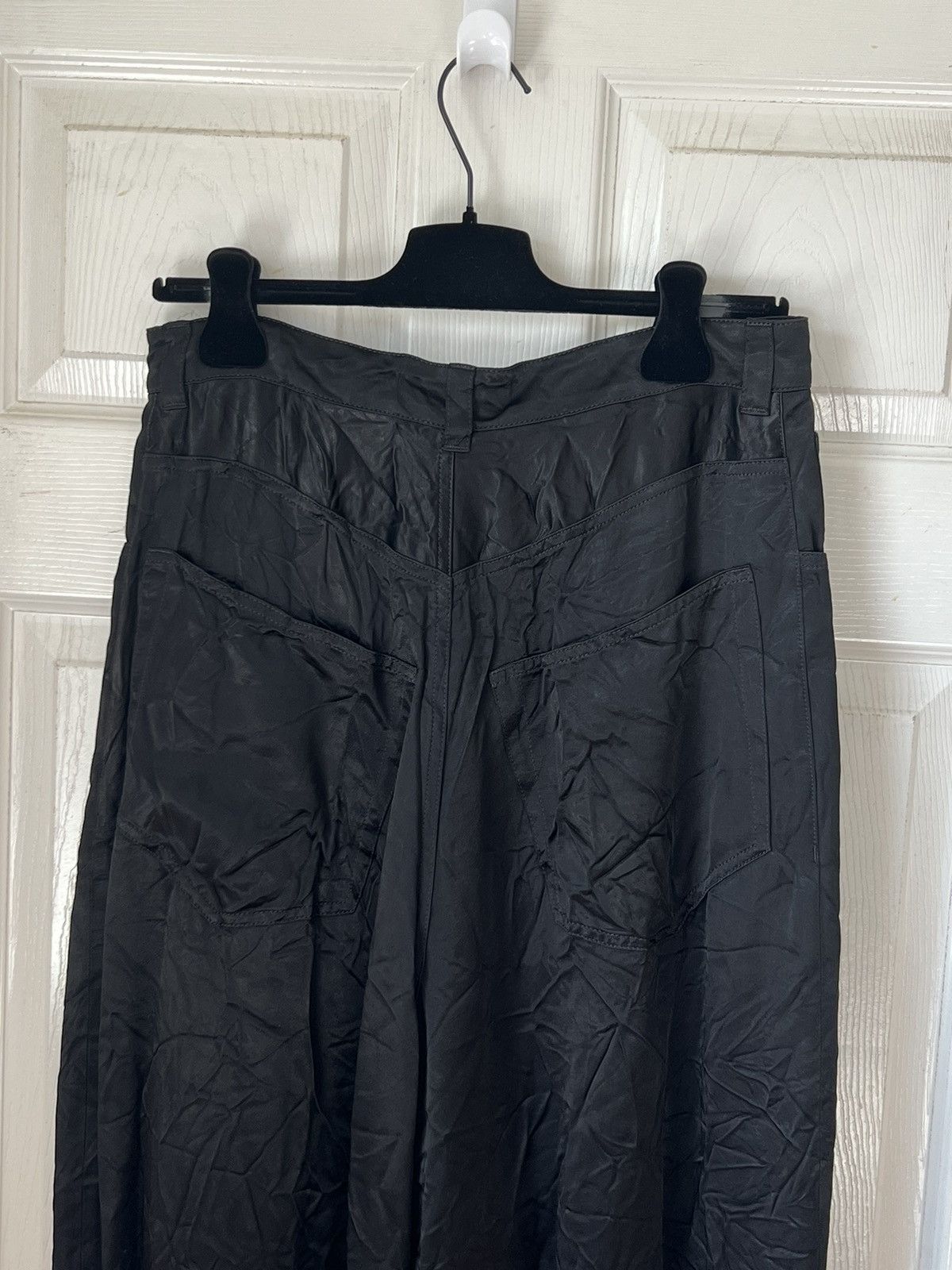Balenciaga Black Unisex Mirror Satin Pants Size US 30 / EU 46 - 4 Thumbnail