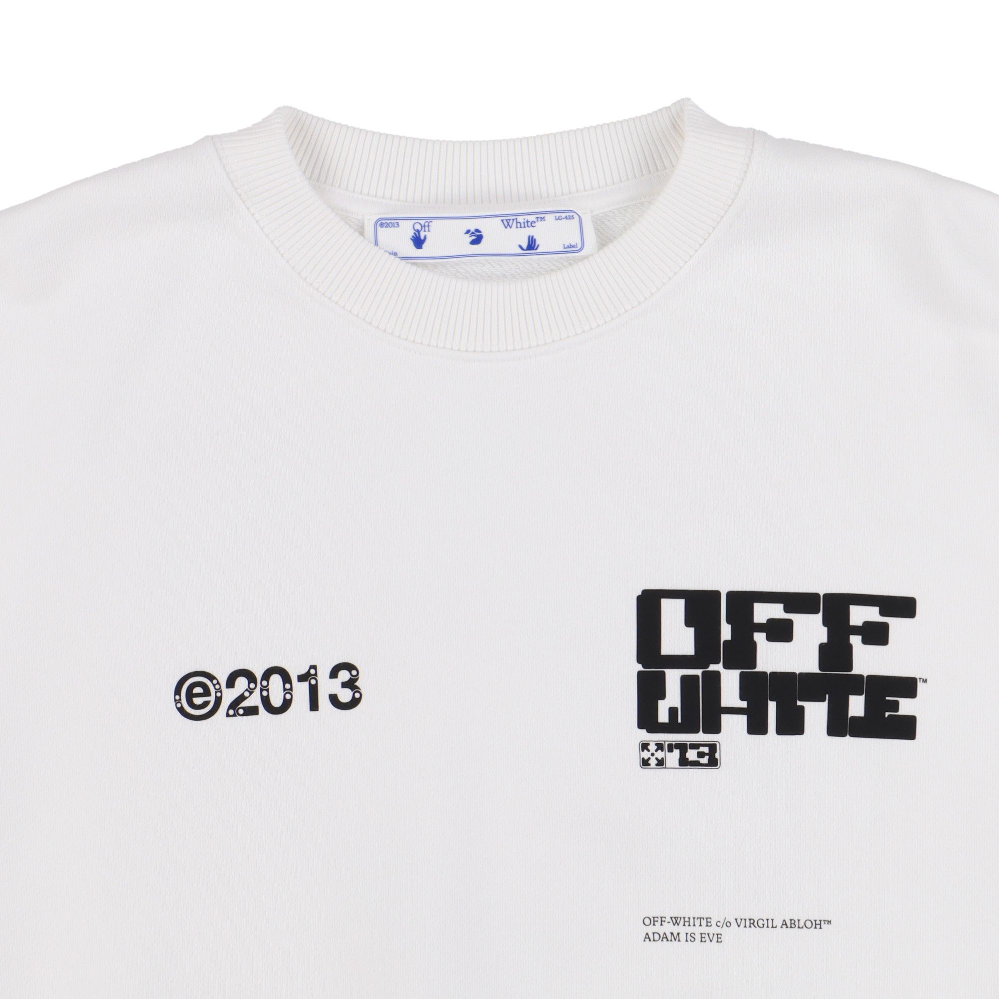 Off-White White Tech Marker Arrows Logo Oversized Sweatshirt Size US M / EU 48-50 / 2 - 5 Thumbnail