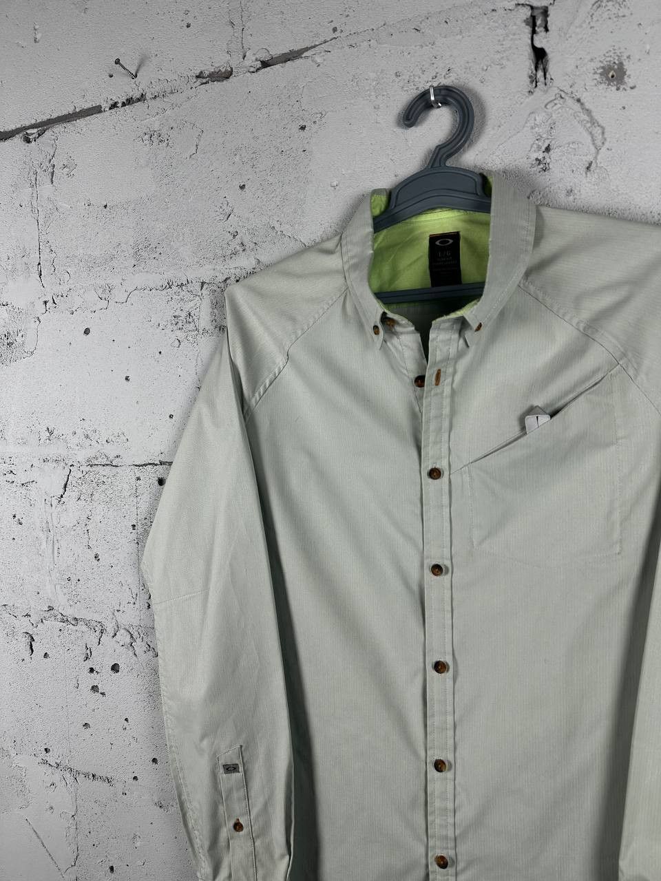 Oakley Oakley Iconic Button Up Tech Over Shirt Mint Size L Size US L / EU 52-54 / 3 - 3 Thumbnail