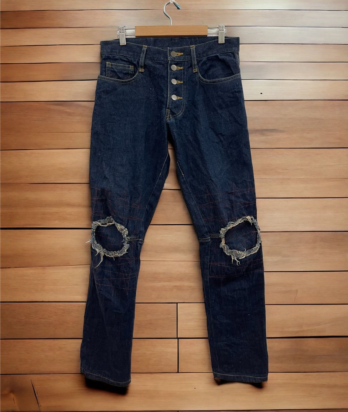 image of Christopher Nemeth Indigo Denim Jeans, Men's (Size 31)