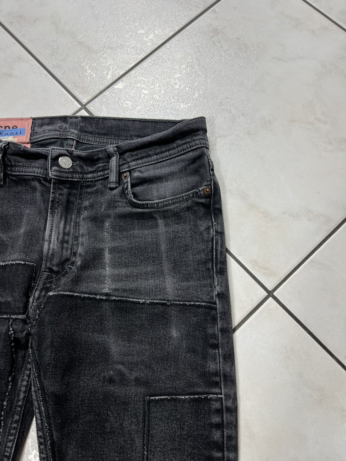 Acne Studios Acne Studios bla konst north black patch jeans patchwork Size US 29 - 6 Thumbnail