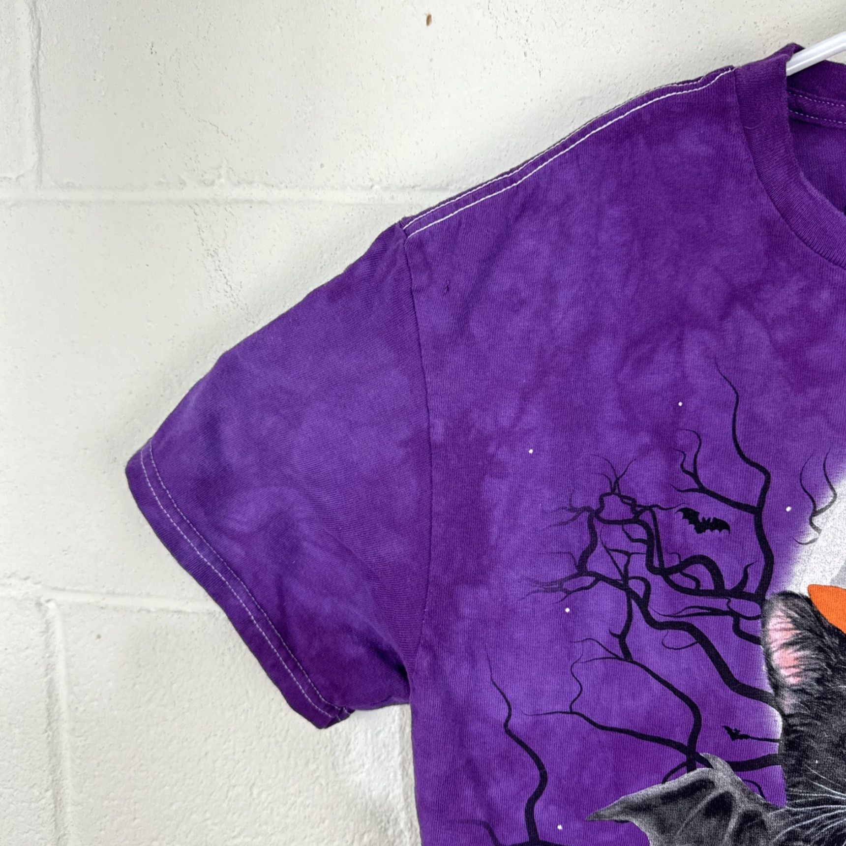 The Mountain VINTAGE The Mountain Halloween Cat T-Shirt Unisex Adults Medium Purple Fall Spring Summer Winter Graphic Size US M / EU 48-50 / 2 - 5 Thumbnail