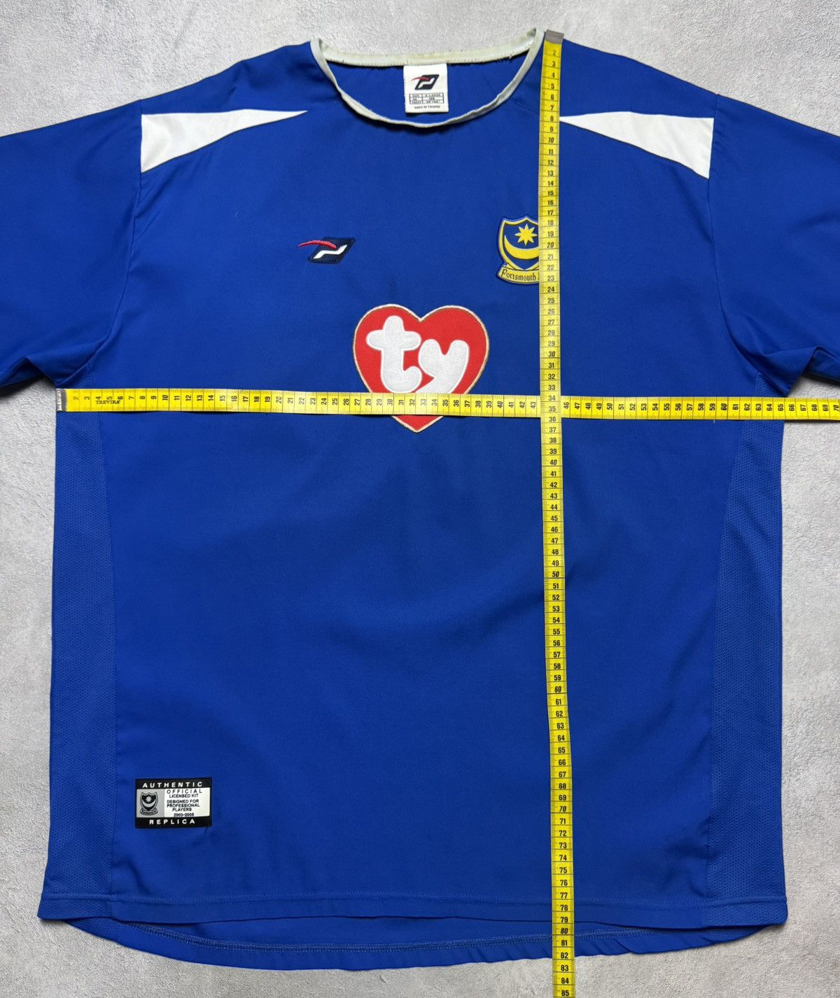 Vintage Portsmouth 2003 2005 Home Shirt Soccer Jersey Pompey Sport Size US XL / EU 56 / 4 - 13 Thumbnail