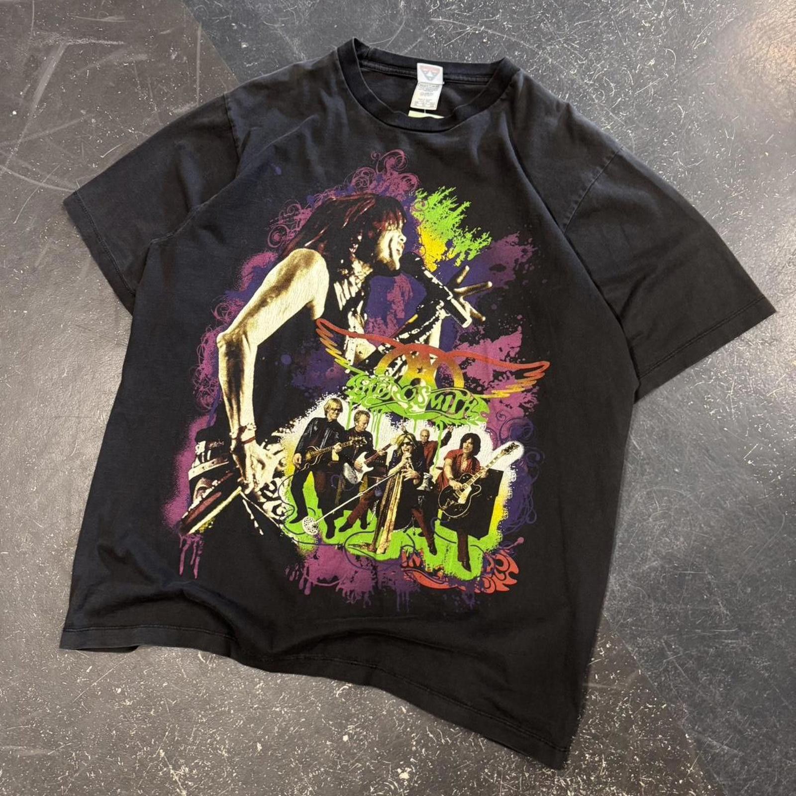 Band Tees Vintage Aerosmith Tee Size US XL / EU 56 / 4 - 2 Thumbnail