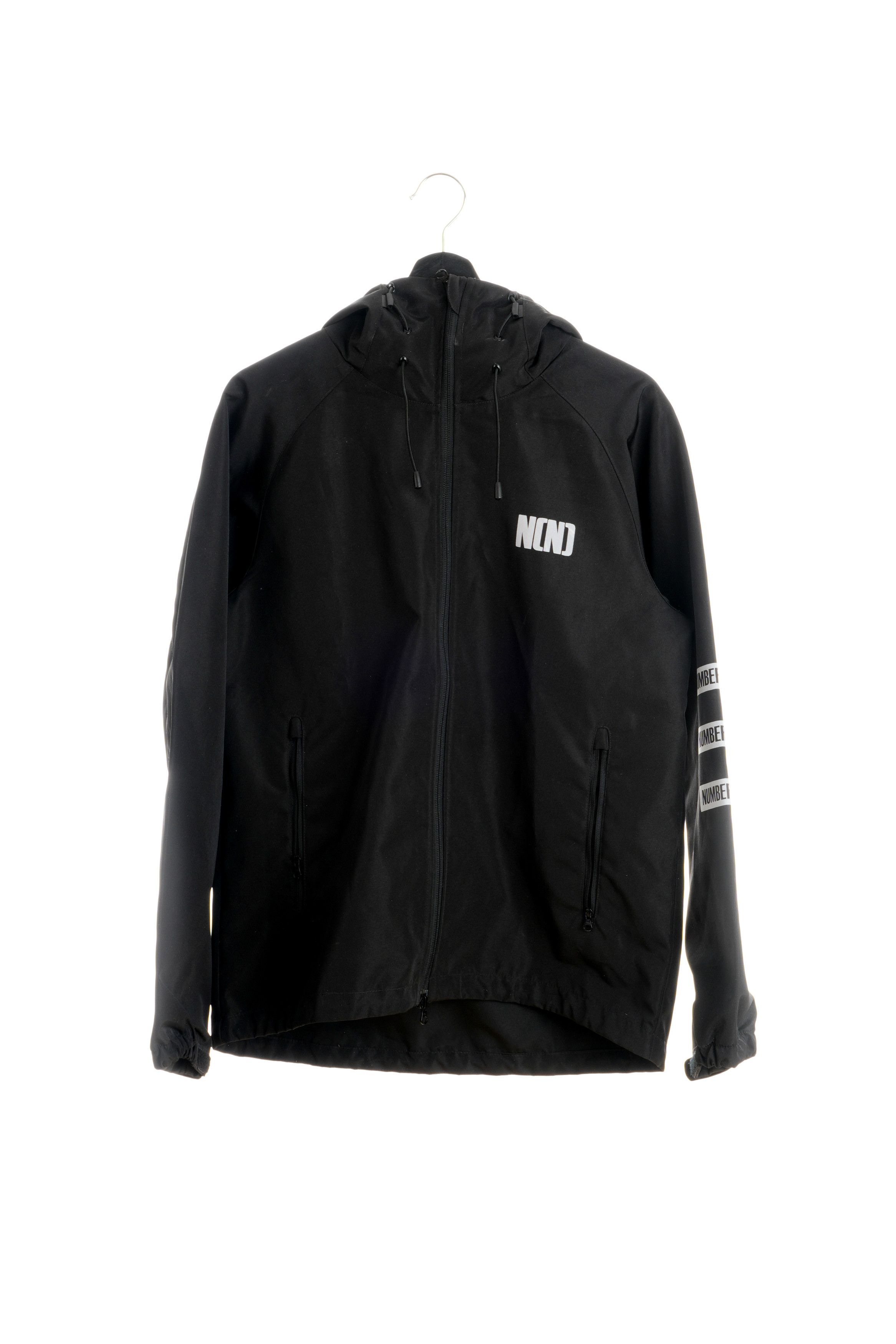 Number (N)ine Reflective Logo Hooded Raglan Shell Jacket Size US M / EU 48-50 / 2 - 2 Thumbnail